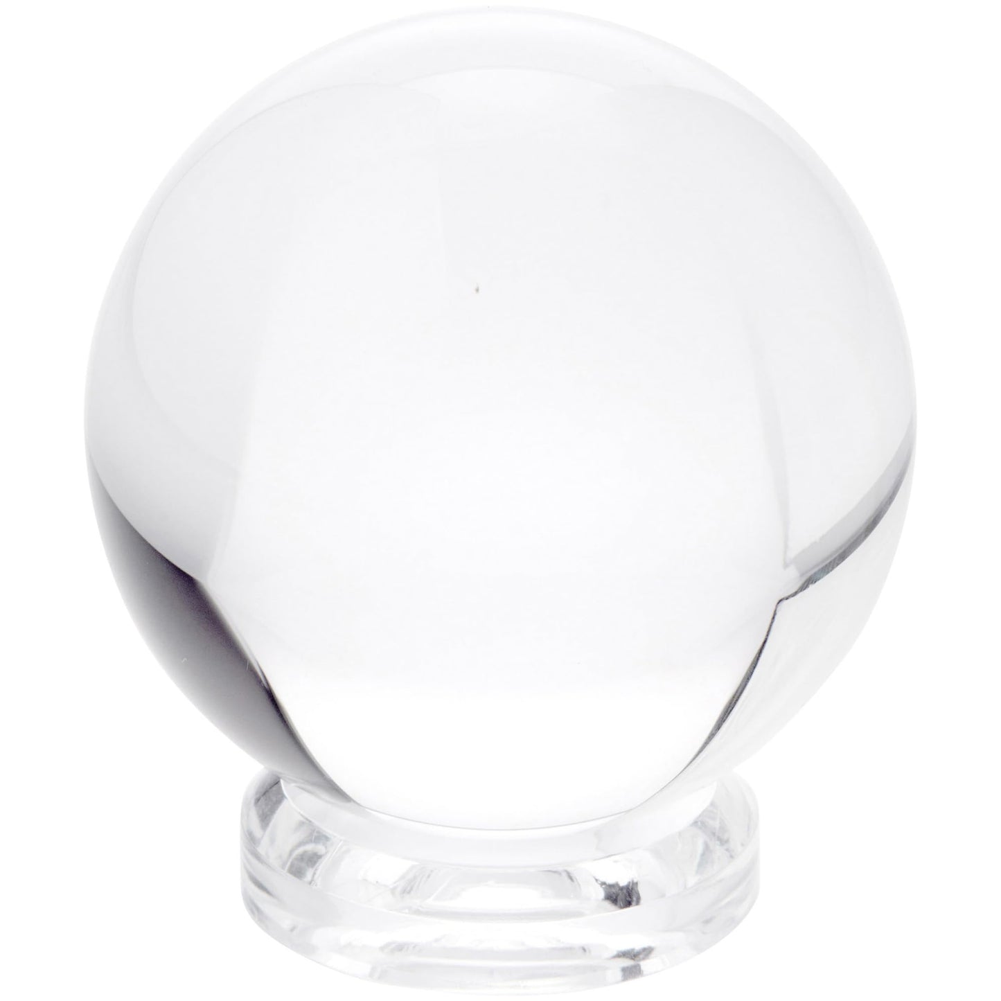 Plymor Clear Acrylic Round Display Base with Indented Circle to Hold Egg, Marble, Ball or Sphere, 2" W x 2" D x 0.5" H (1.1875" Circle)