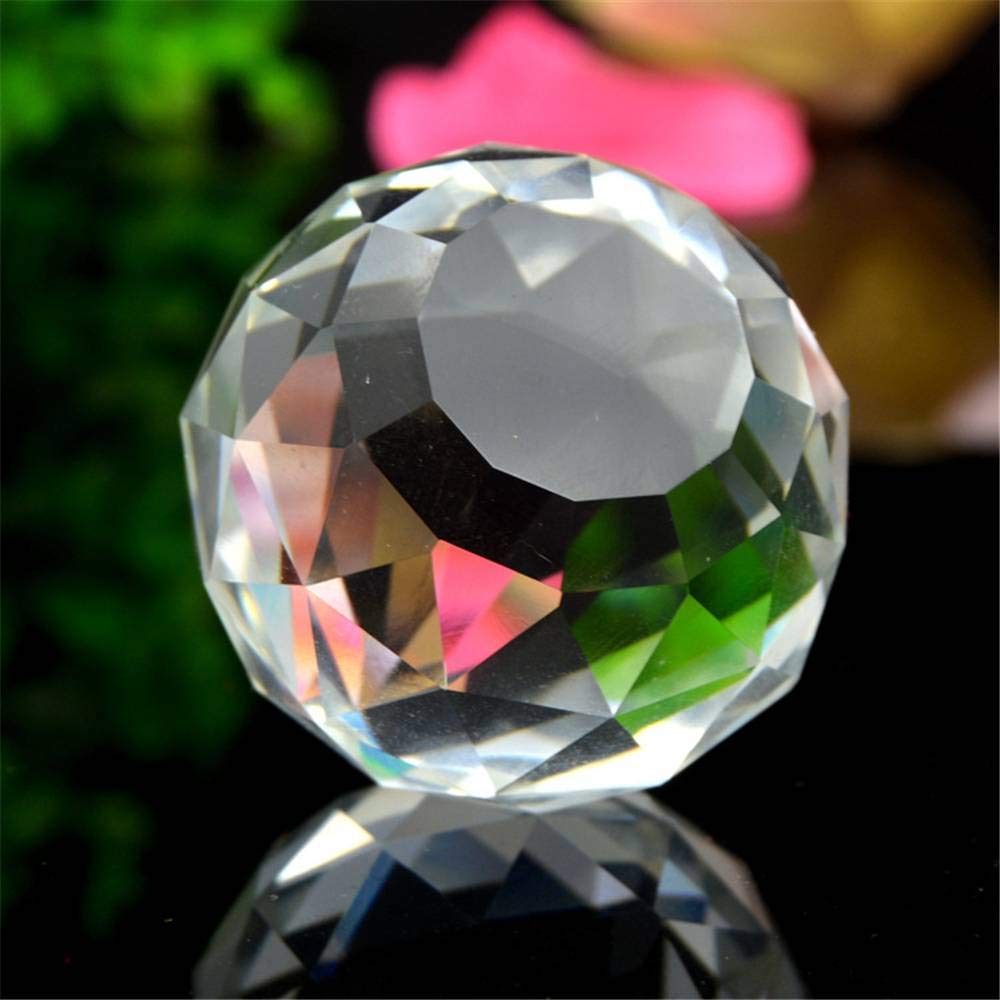 Petrichor Feng Shui Clear Crystal Hanging Ball for Good Luck & Prosperity - Home Decoration/Gifting (70MM)