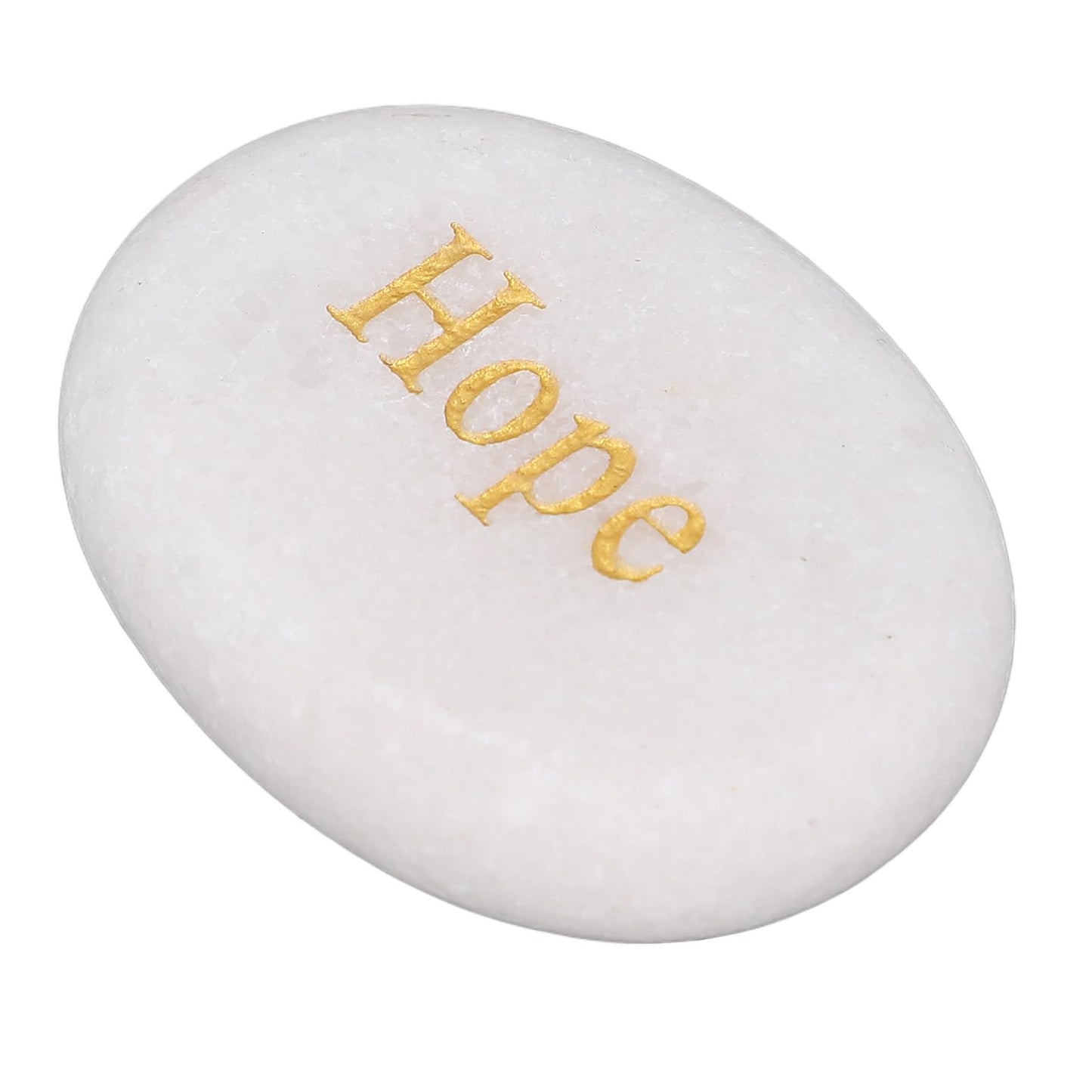 TOPINCN Engraved Inspirational Stone, Encouragement Motivational Marble, 3 Different Words Faith Rocks, Garden Stones, Meditation Amulets for Home Decor and Gifting, Palm Sized