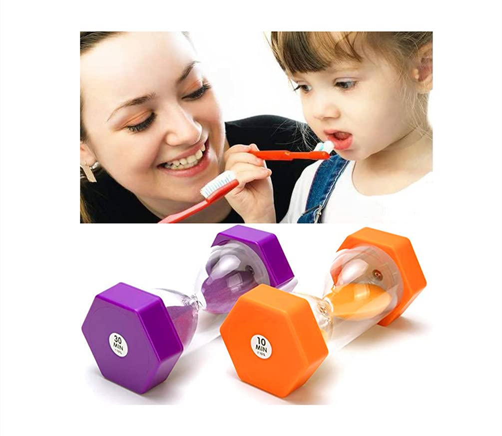 Large Sand Timer, Hourglass Timers Colorful Sandglass Timer 1 min/2 min/3 min/5 min/10 min/15 min Kids Timers Visual Sand Clock Timer for Games Classroom Home Office Kitchen Teeth Brushing (Pack of 6)