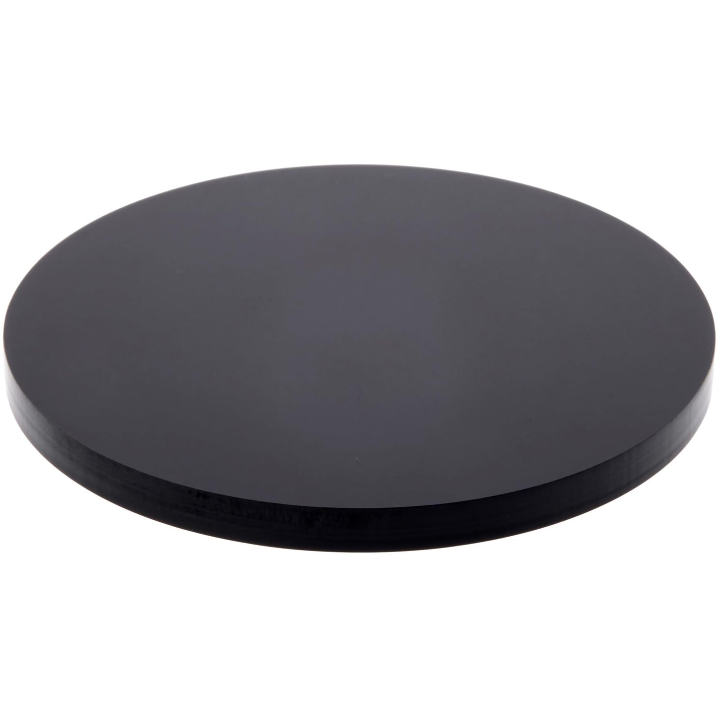 Plymor Black Acrylic Round Standard-Edge Display Base, 3" W x 3" D x 0.25" H