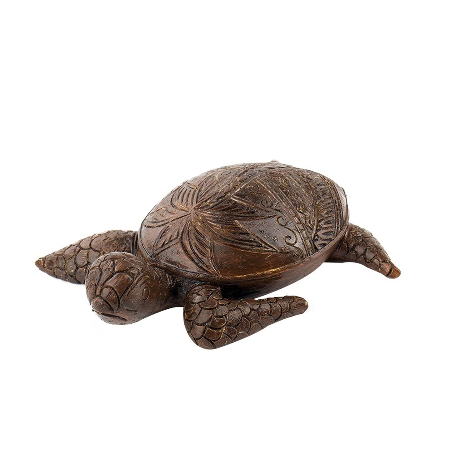Siluyado Hawaiian Turtle Carving - Ocean Resin Turtle for Bathroom Wall Art, Beach & Restroom