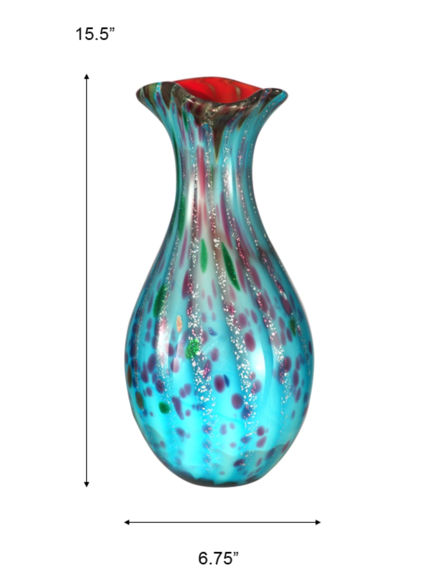 Dale Tiffany Lagood Hand Blown Art Vase