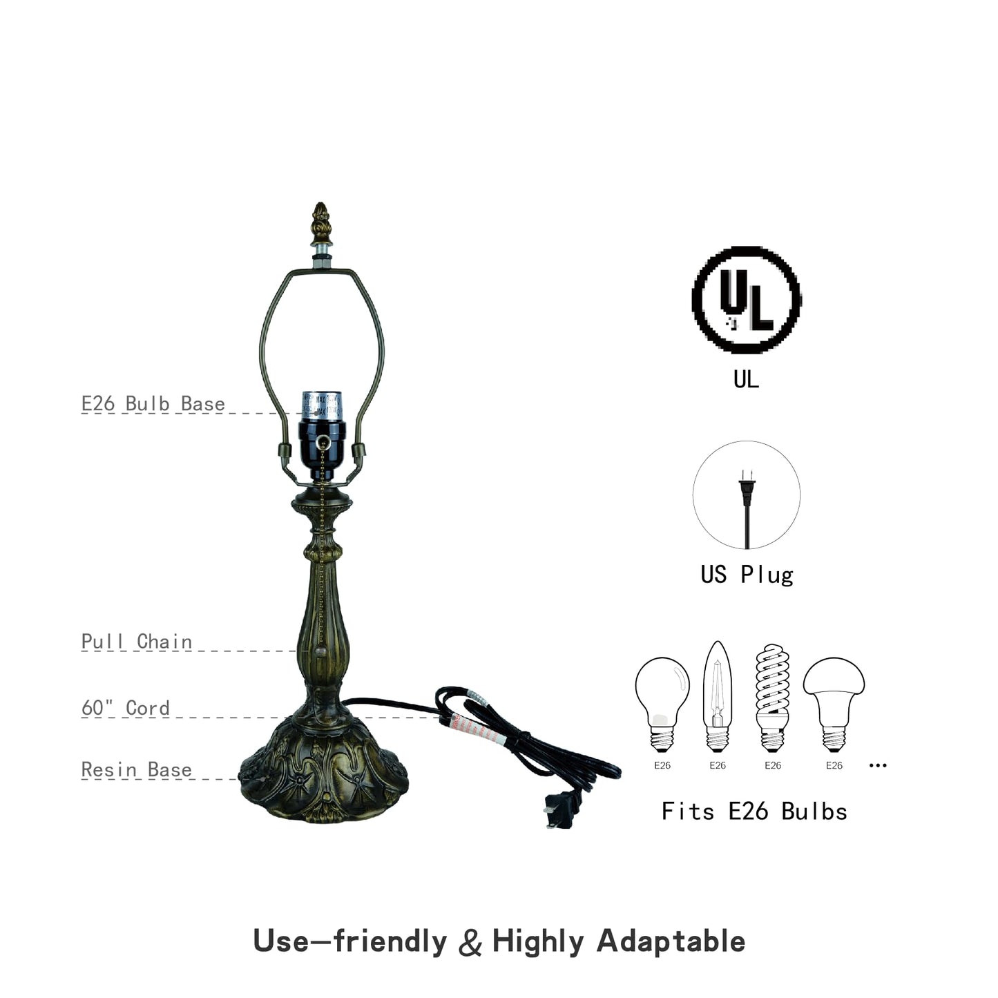 Msrzuds Tiffany Style Stained Glass Table Lamp 12-inch Dia Ocean Blue Dragonfly Design Lampshade Vintage Nightstand Light for Bedroom Dorm Living Hallway Cottage Office Cafe Ceremony Housewarming Gift