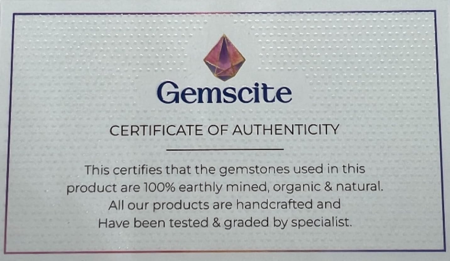 GEMSCITE Crystal Healing Gemstone Tree, Natural Stone Base, Home Decor Handcrafted Feng Shui Gemstone Bonsai for Energy & Protection (Pack of 1)