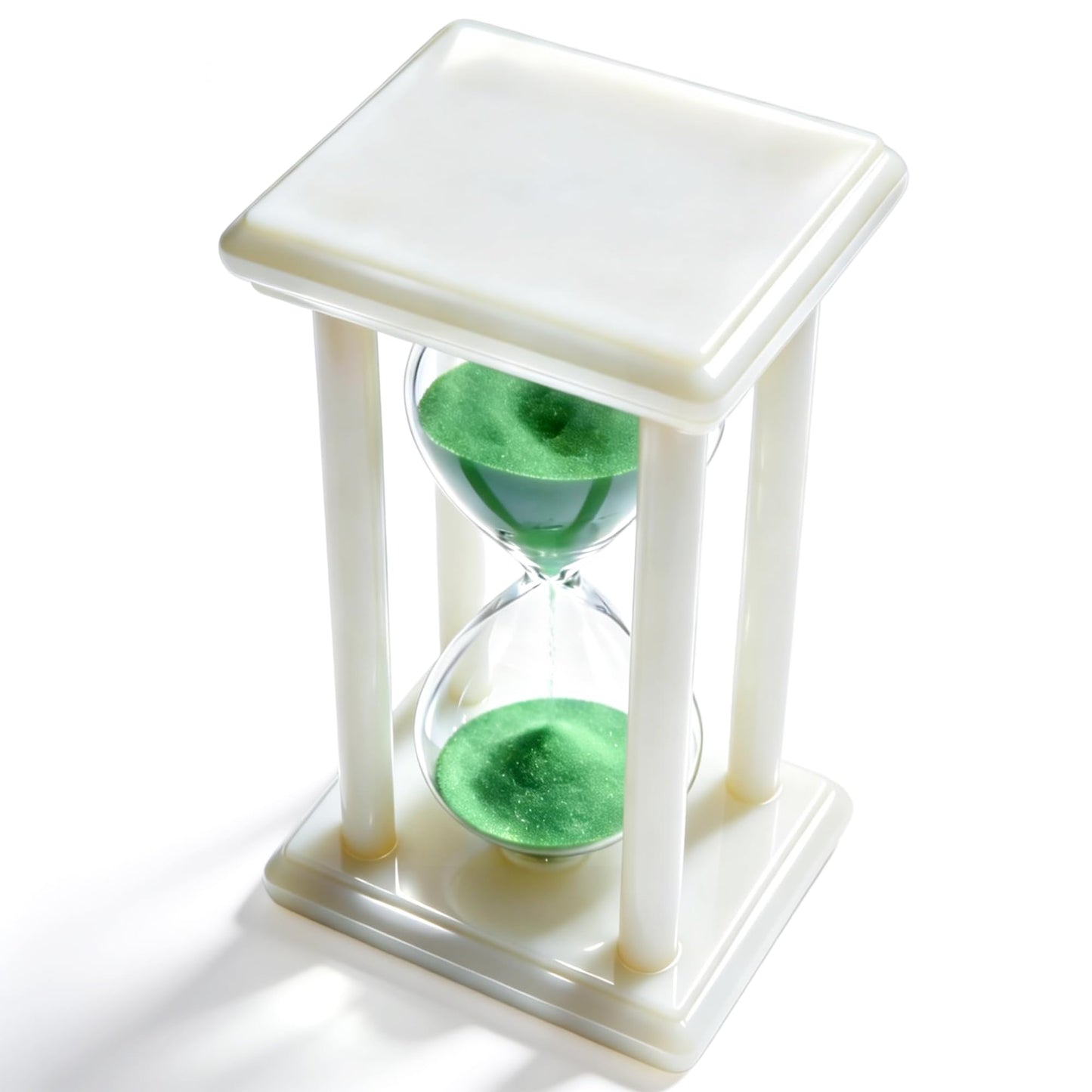 PROLOSO 30 Minutes Hourglass Green Sand Timer Glow in the Dark Sandglass Large Sand Clock Watch for Home Office Shelf Ornament