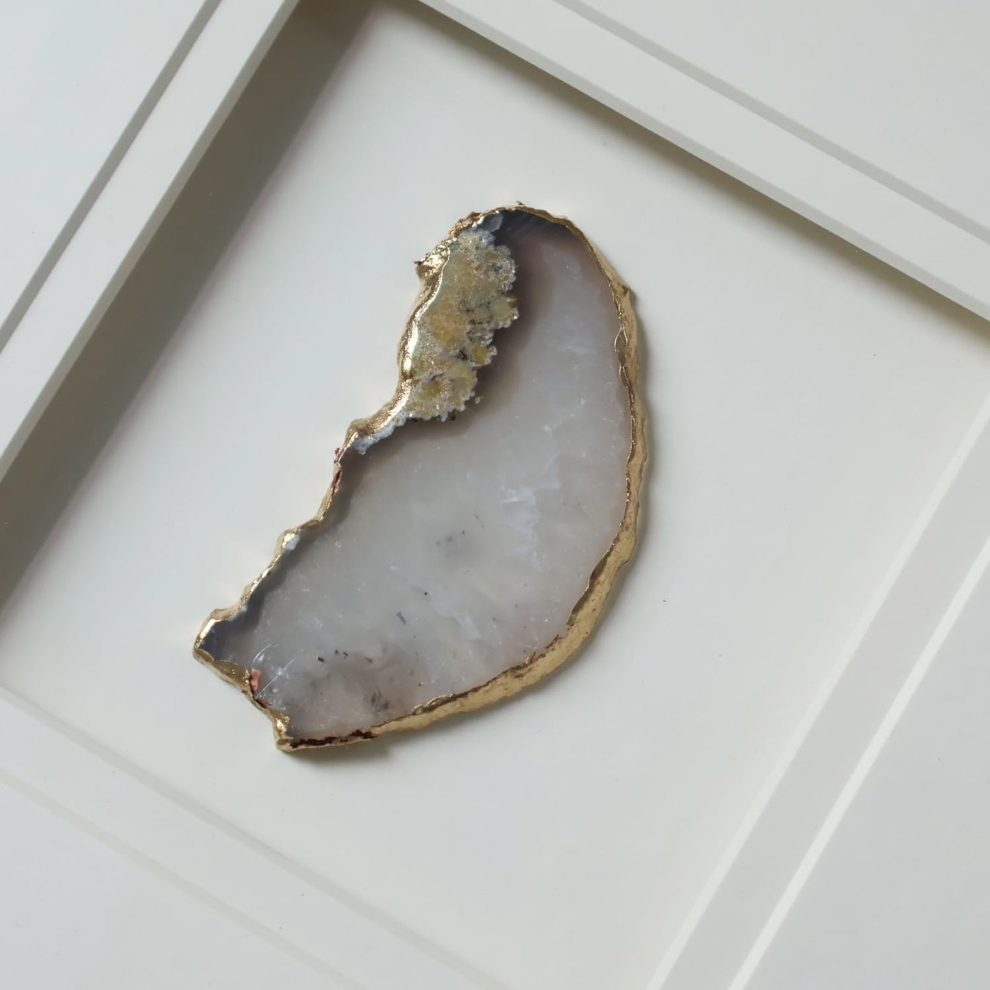 Agate Wall Decor,3d Bathroom Wall Art Paintings,Living Room Decor Aesthetic,Silver Framed Canvas Wall Art Prints for Bedroom,Kitchen,Office,Stone Artwork for Walls,Dining Room,Textured Decorations