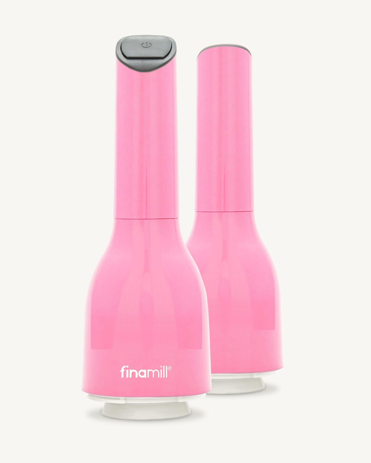 FinaMill Classic Battery Spice Mill – Battery Operated Salt and Pepper Grinder Set, Includes 2 Interchangeable Spice Pods, Adjustable Coarseness, Ceramic Grinder, LED Light, Home and Kitchen Gift Set