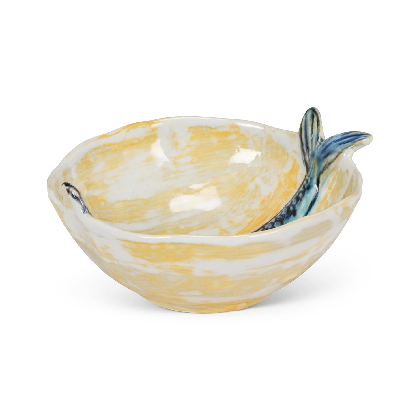 Abbott Collection Round Slim Fish Small Bowl