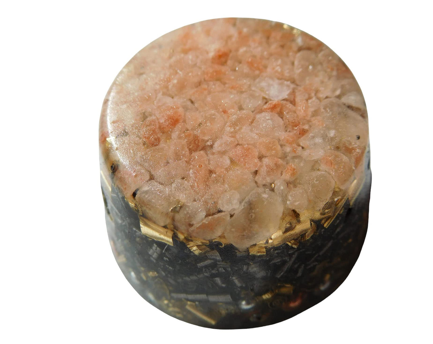 Himalayan Pink Salt Single Crystal Small Tower Buster Orgone Generator Energy Accumulator PERFECT GIFTING TOOL! Orgonite Many Beautiful Ingredients!(Salt Himalayan Pink)