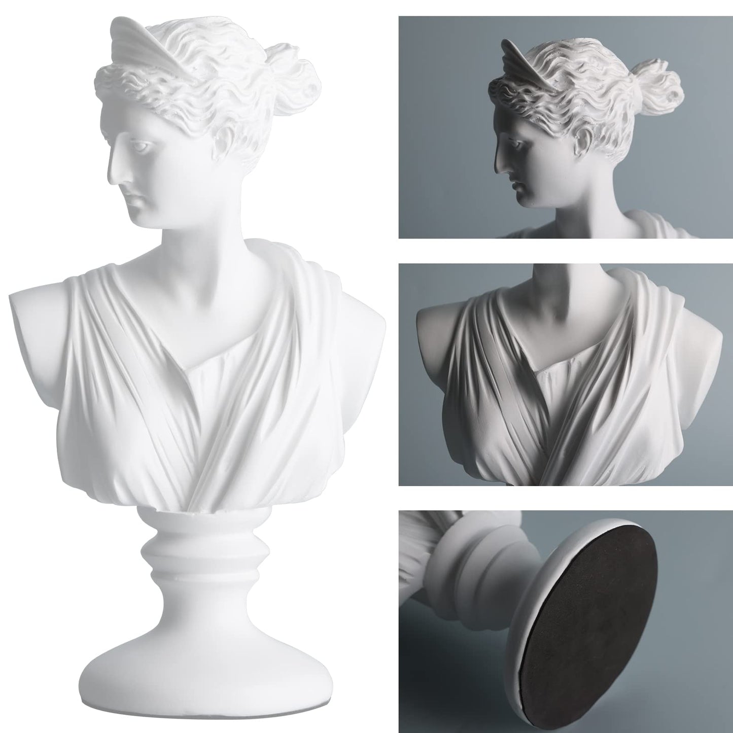 Greek Goddess Statue, Venus Plaster Statue Sculpture, Greek Mythology Sculpture for Home Decoration, Suitable for Living Room, Office, Home Decoration for Shelf