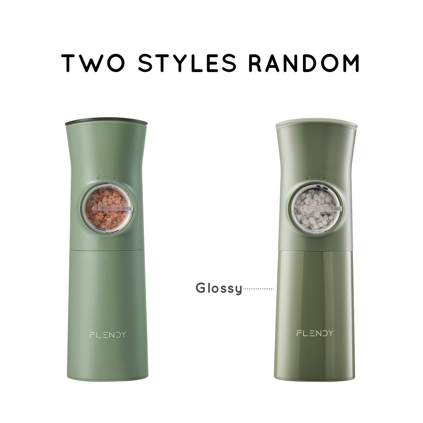 Flendy Gravity Electric Salt and Pepper Grinder Set Rechargeable, Automatic Salt and Pepper Grinder Set with USB C Charging Base, Gravity Salt and Pepper Shakers Set Electric