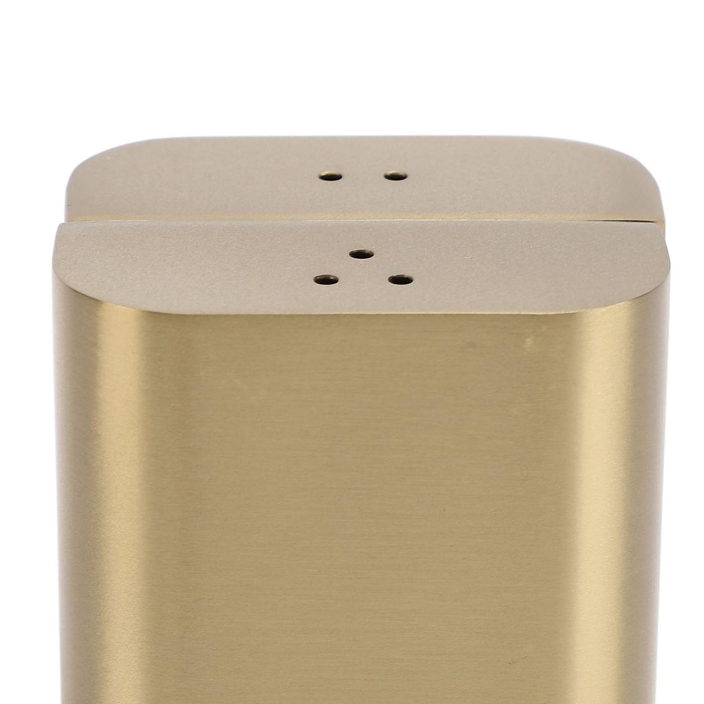 Stainless Steel Salt Shakers, 2Pcs Golden Seasoning Shakers with Lid Powder Dispenser Seasoning Bottle for Salt Candy Powder Kitchen Baking Cooking Tool
