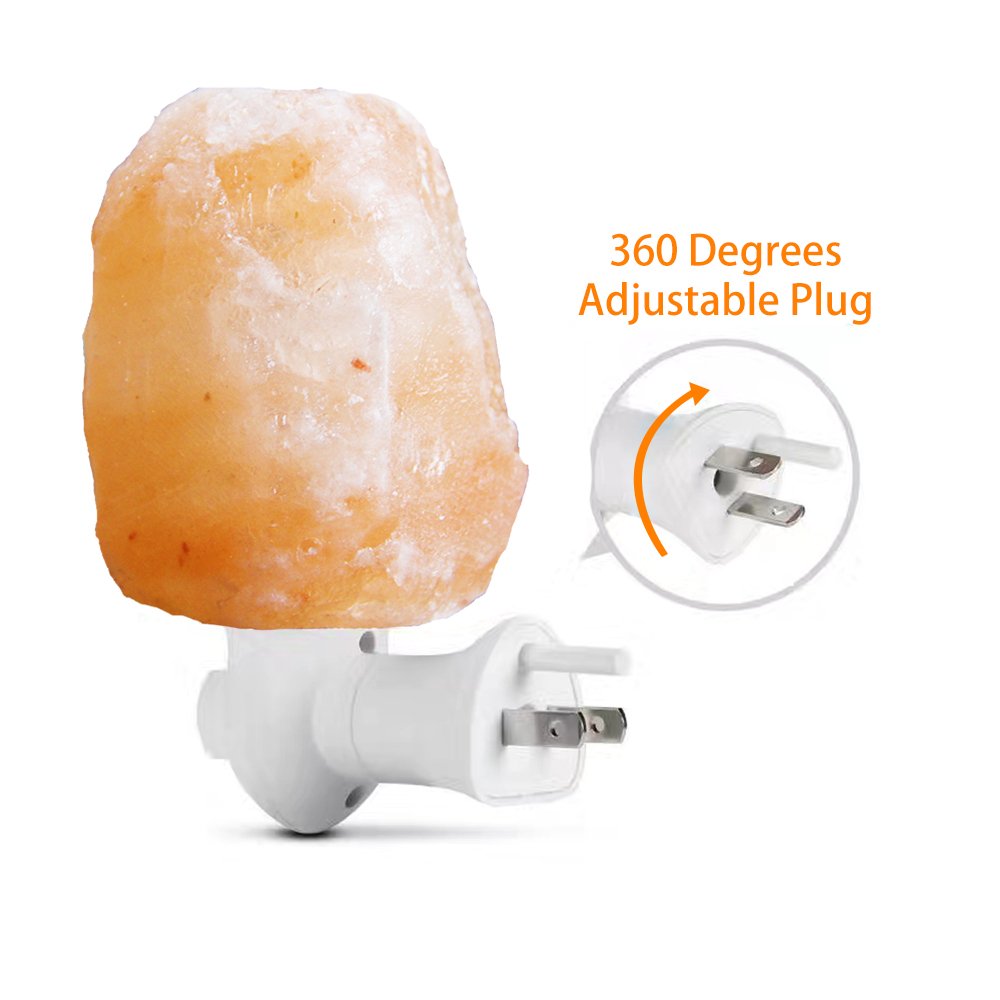 pursalt Himalayan Salt Lamp Night Light & Salt Lamp Night Light 2 Pack Set