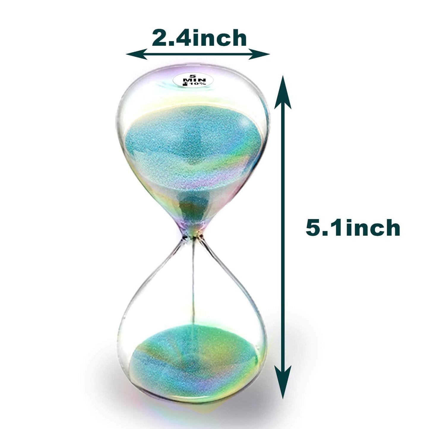 SuLiao Hourglass Sand Timer 60 Minutes,Turquoise Sand Clock 60 Min,Sand Watch 1 Hour,Large Hour Glass Sandglass,reloj de Arena 60 minuto for Home,Desk,Office Decor