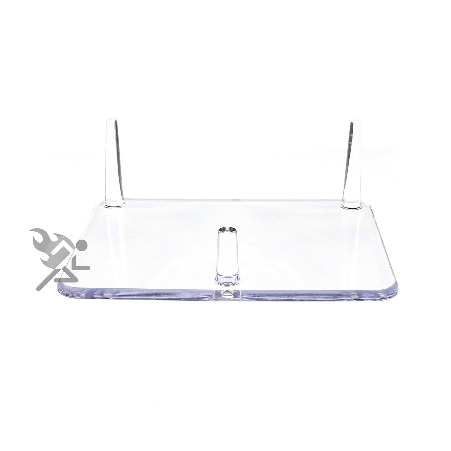 OnFireGuy 6.25" Three-Peg Acrylic Display Stand for Fossils, Minerals, Rocks, and Geodes, Qty: 1