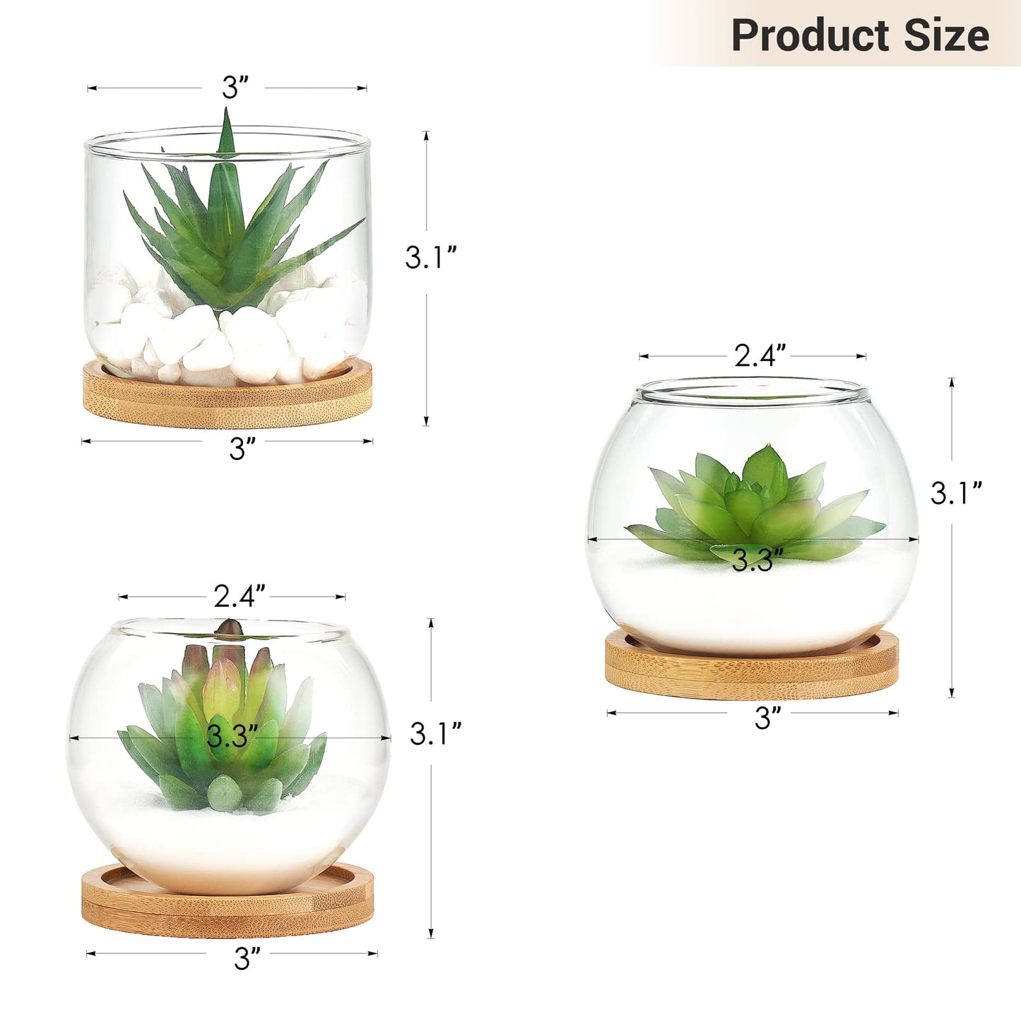 Mkono Fake Plant in Pot, Artificial Plant for Home Decor Indoor Faux Green with Modern Pot Office Desk Decor for Women