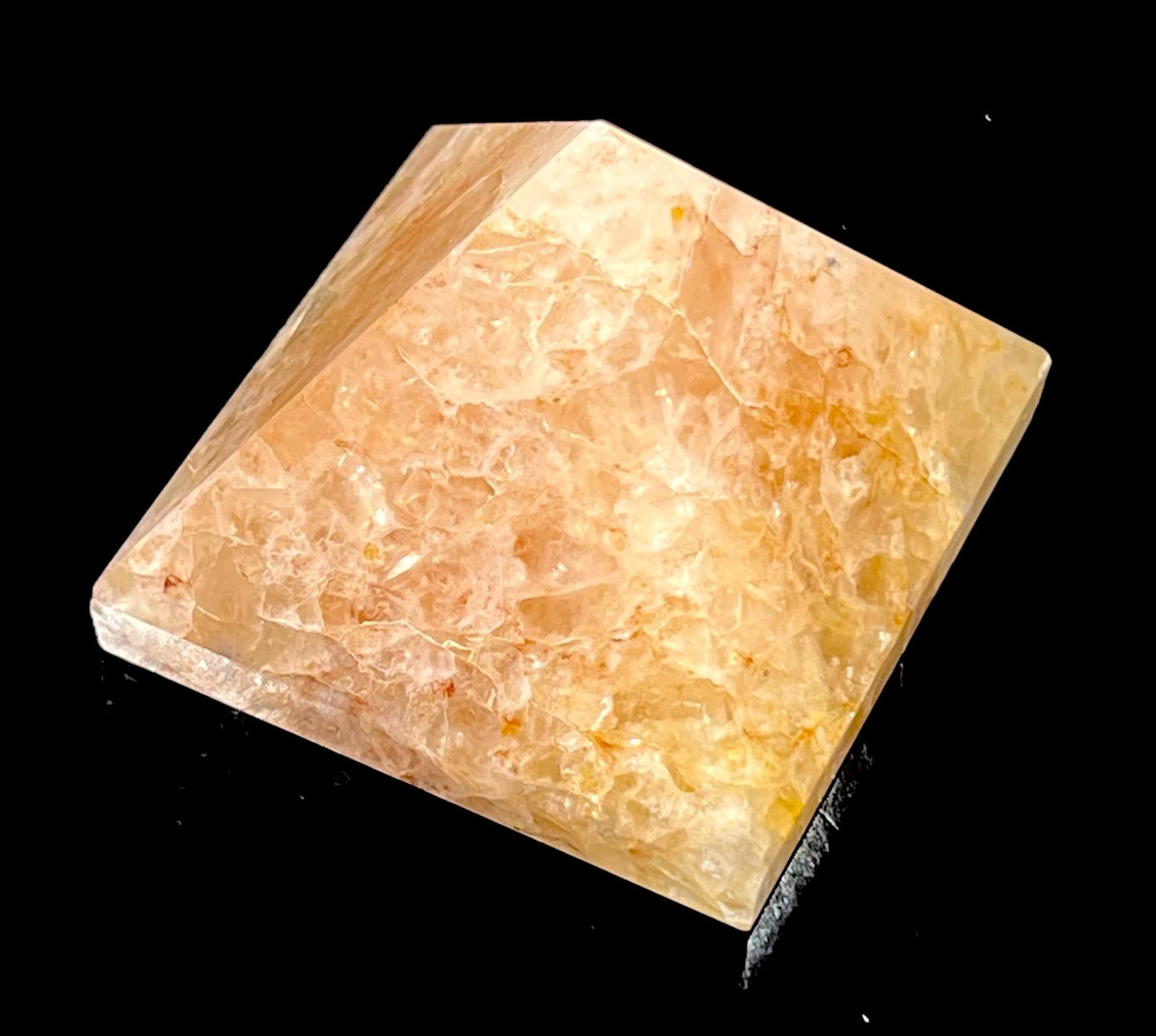 Yellow Quartz Pyramid 2 Inch – Scorpio Gemstone Solar Plexus Chakra