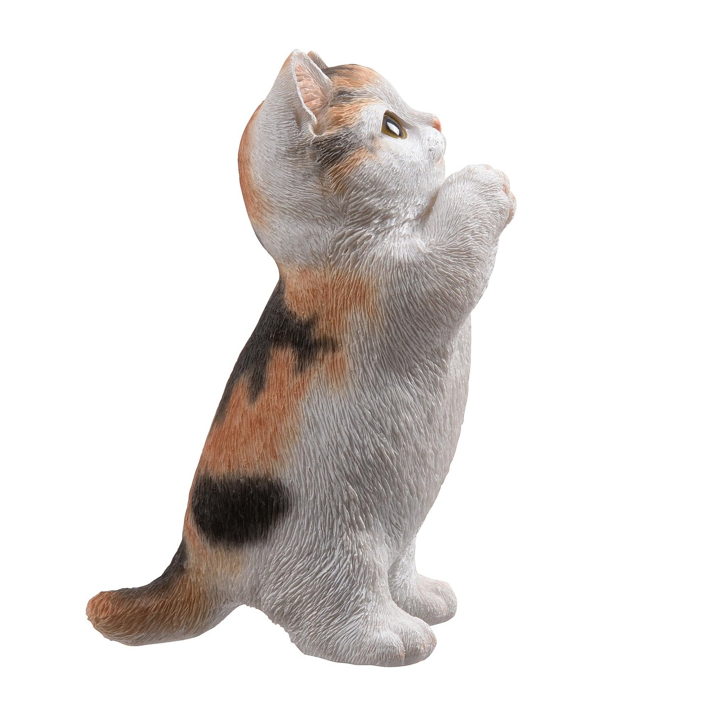 HI-LINE 7" H Calico Cat Kitten Statue Praying
