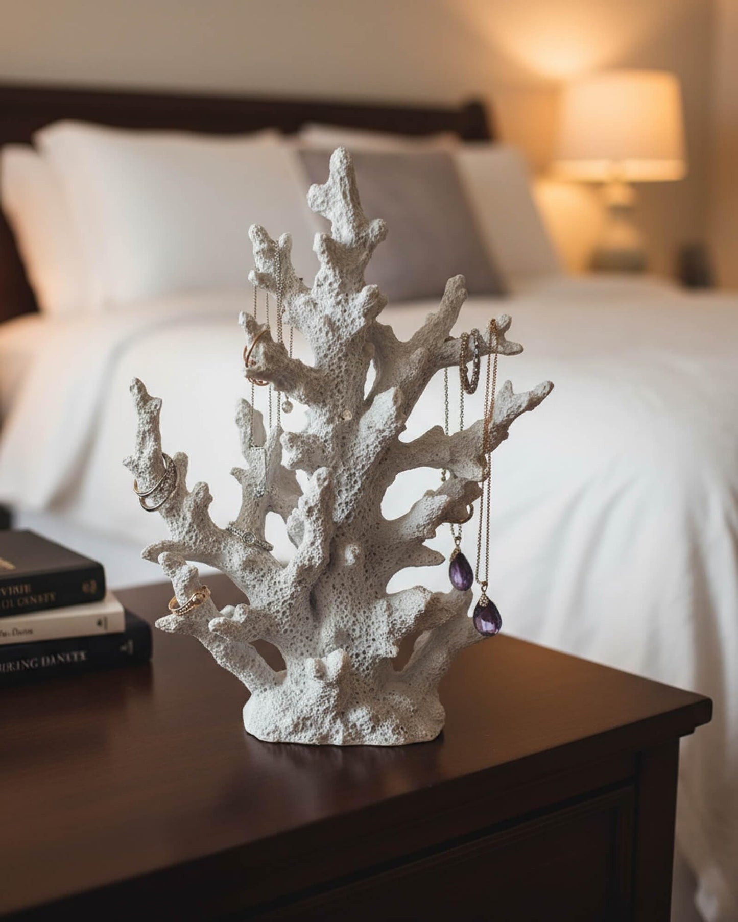 ZASEUCI Lifelike Coral Reef Sculpture Statue - Handmade Resin Ocean Decor for Aquarium, Desk, Bathroom, Shelf - Coastal Beach Nautical Theme Gift for Home & Office