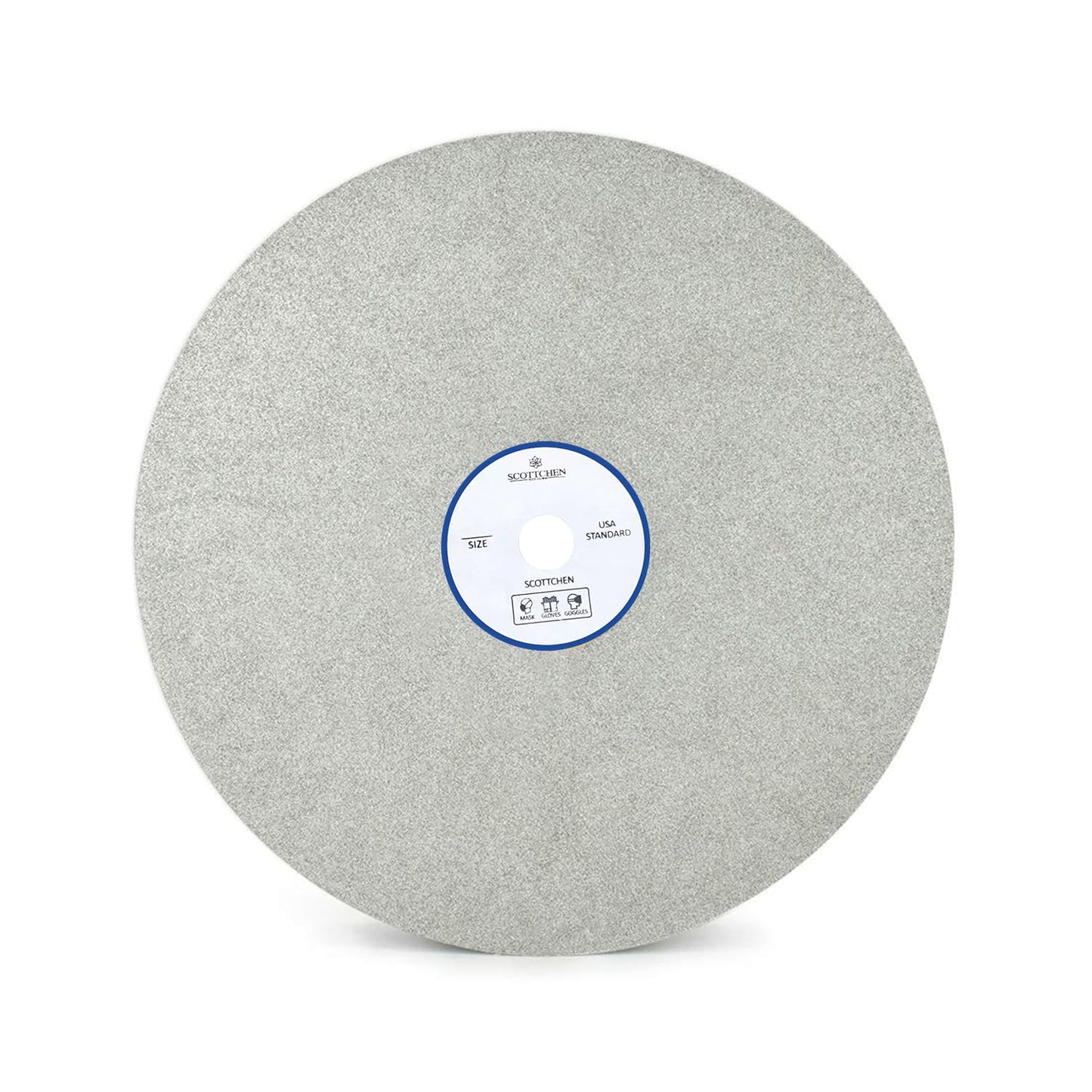 SCOTTCHEN Diamond Flat Lap Wheel 8" x 1/2" Grinding Sanding Disc Lapping Polishing Disc-120 Grit