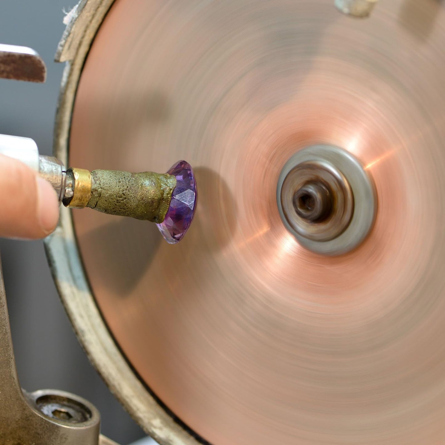 HARFINGTON Diamond Flat Lap Disc 8" x 1/2" Arbor 300 Grit Abrasive Diamond Coated Grinding Wheel for Grinding Sanding Lapping Polishing Ceramics, Glass, Stones, Gemstone