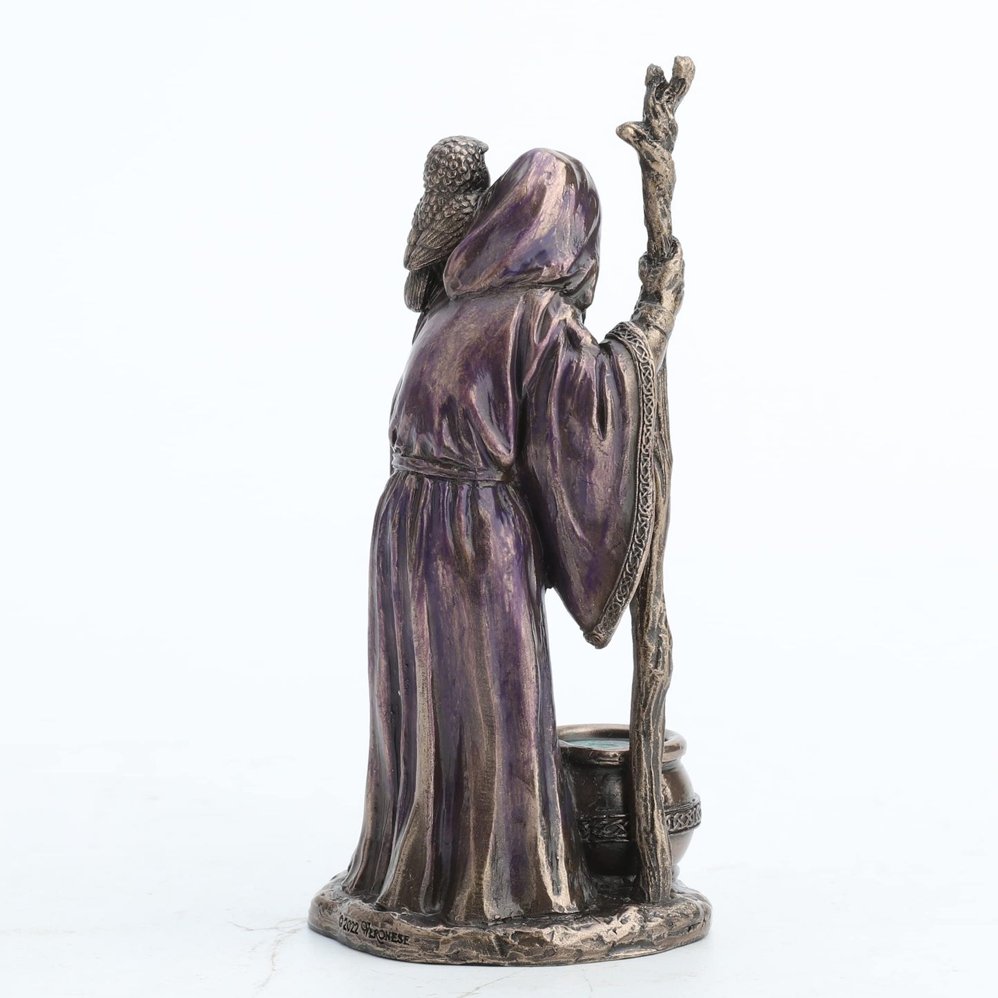 Veronese Design 4 1/8 Inch Triple Goddess The Crone Neopagan Wicca Gift Resin Figurine Bronze Finish