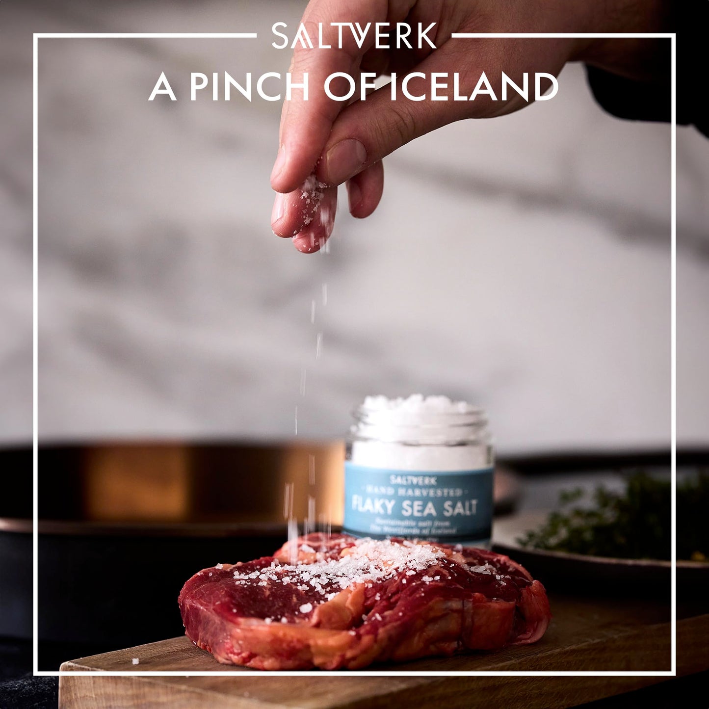 Saltverk Sea Salt - Gourmet, Icelandic, Hand Harvested and Sustainably Made - Flaky 3.17 Oz