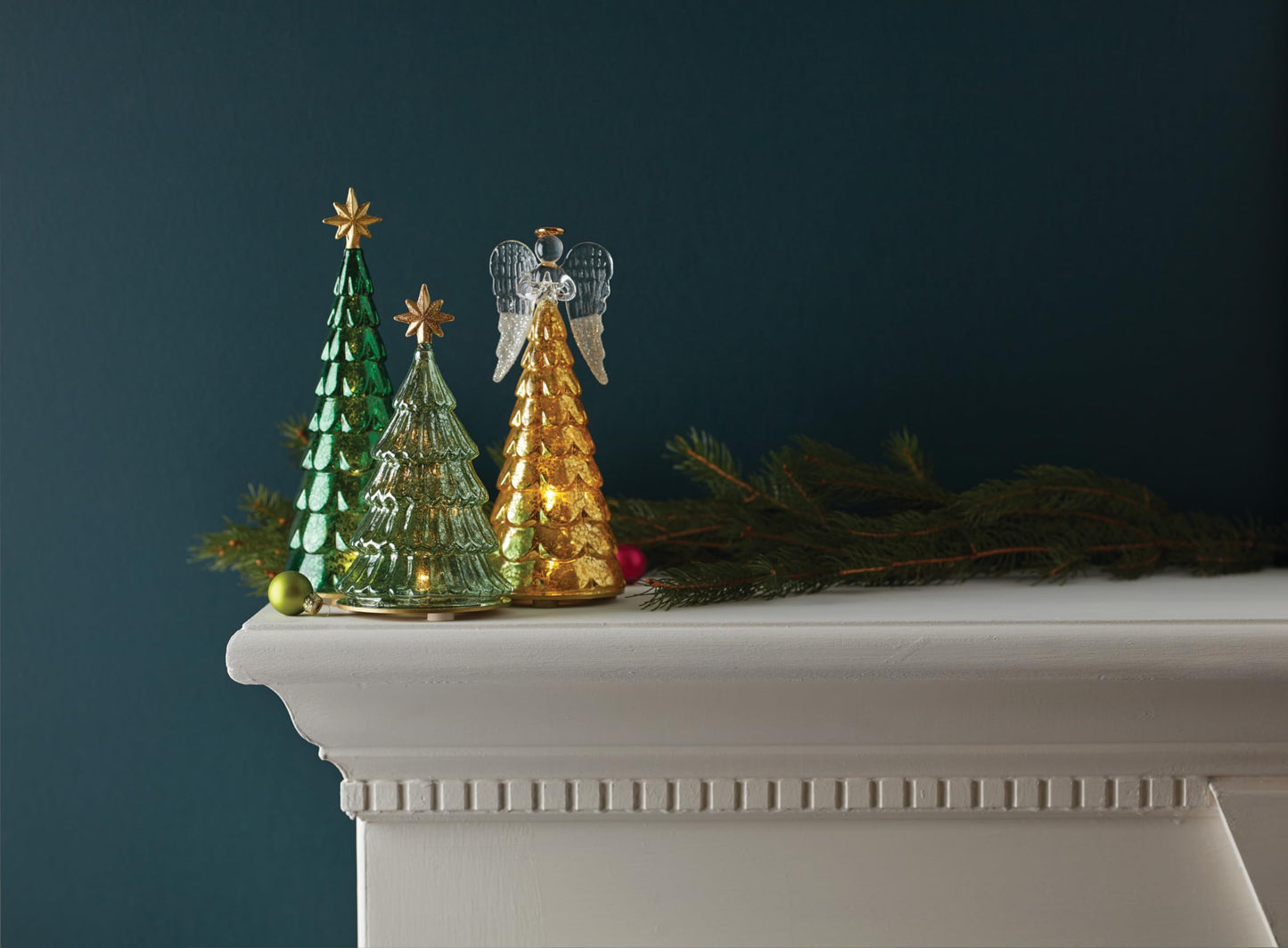Lenox Radiant Light Holiday Decor Collection, Lit Jewel Tone Tree