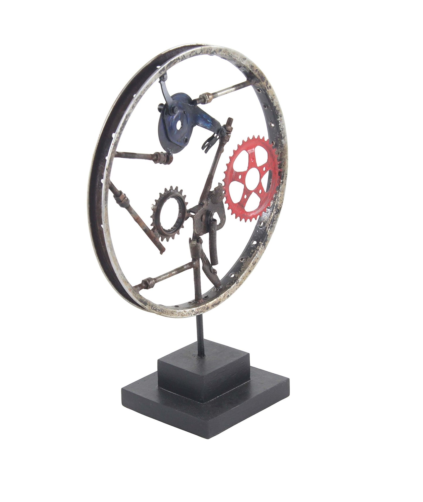 Deco 79 75582 Sculpture, Black/Blue/Red/Gray