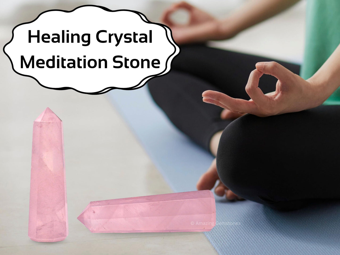 Amazing Gemstone Rose Quartz Crystal Towers - Natural Healing Crystal Point Obelisk for Reiki Healing and Crystal Grid (2" to 3" INCH)