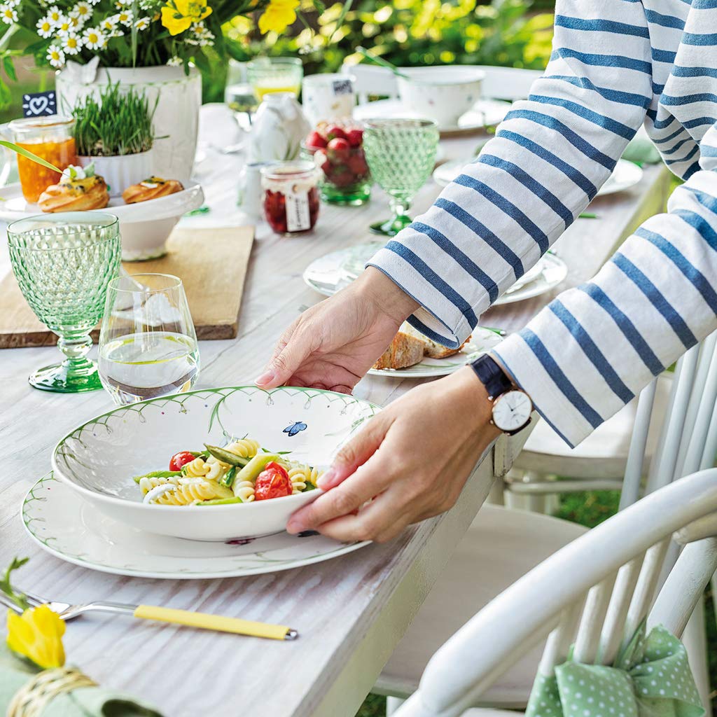 Villeroy & Boch Colourful Spring Shallow Bowl, Premium Porcelain, Made in Germany, 20.75 oz