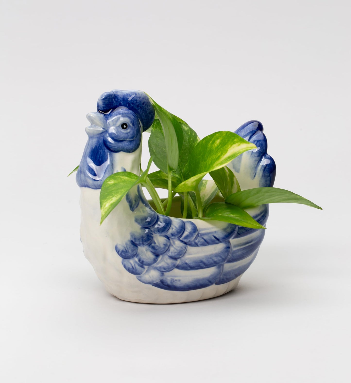 Cosmos Gifts 31997 Small Ceramic Dutch Blue Rooster Decorative Bowl/Candy Bowl