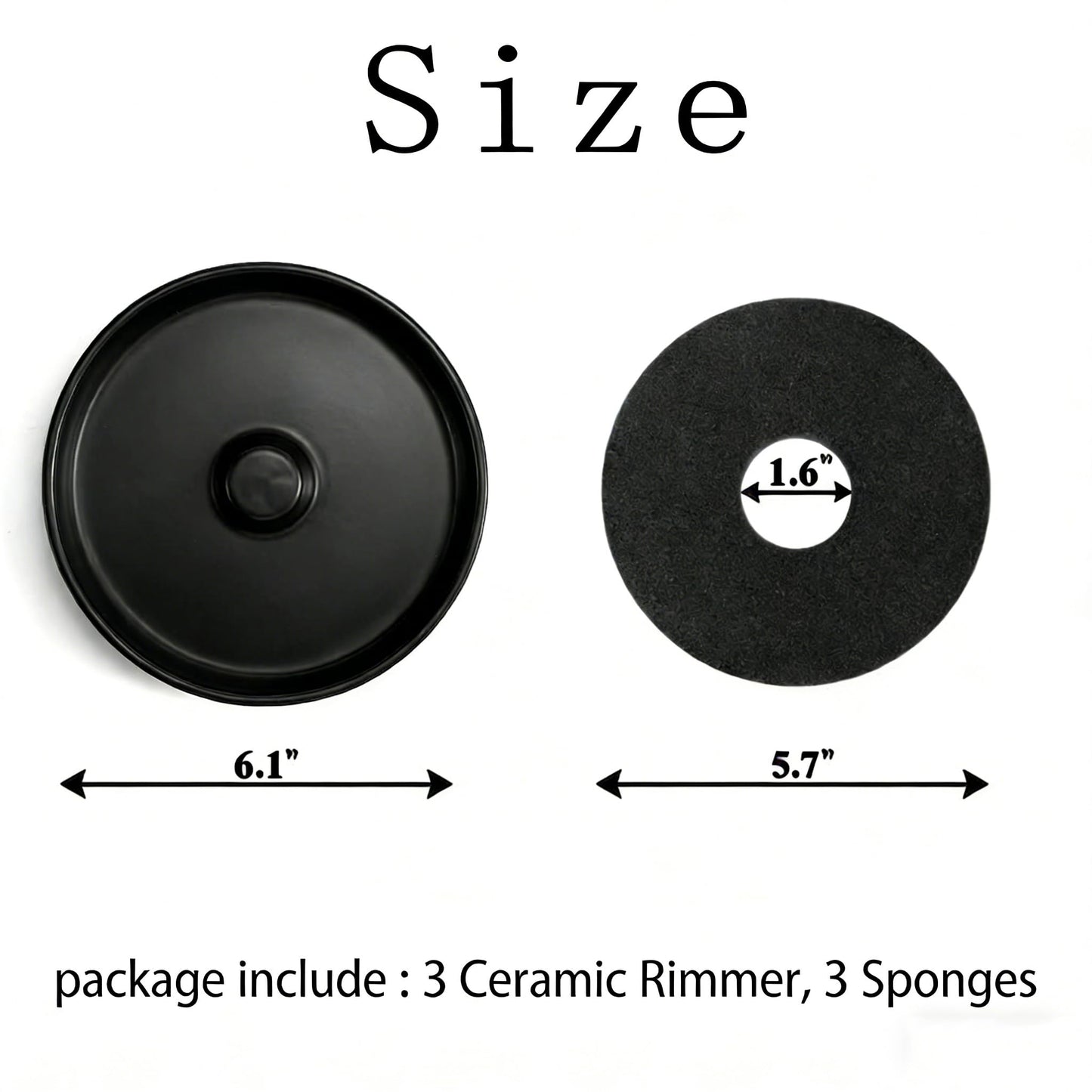 Margarita Salt Rimmer Set, Premium Ceramic Cocktail Glass Rimmer with 3 Bowls & Absorbent Pads, Matte Black Bar Rimmer for Salt, Sugar & Lime Juice, Home Bar & Party Essentials