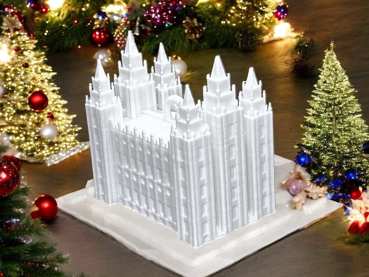Salt Lake Temple Ornament – LDS Mormon Temple Christmas Decoration | Handcrafted Religious Keepsake for Tree or Home Display
