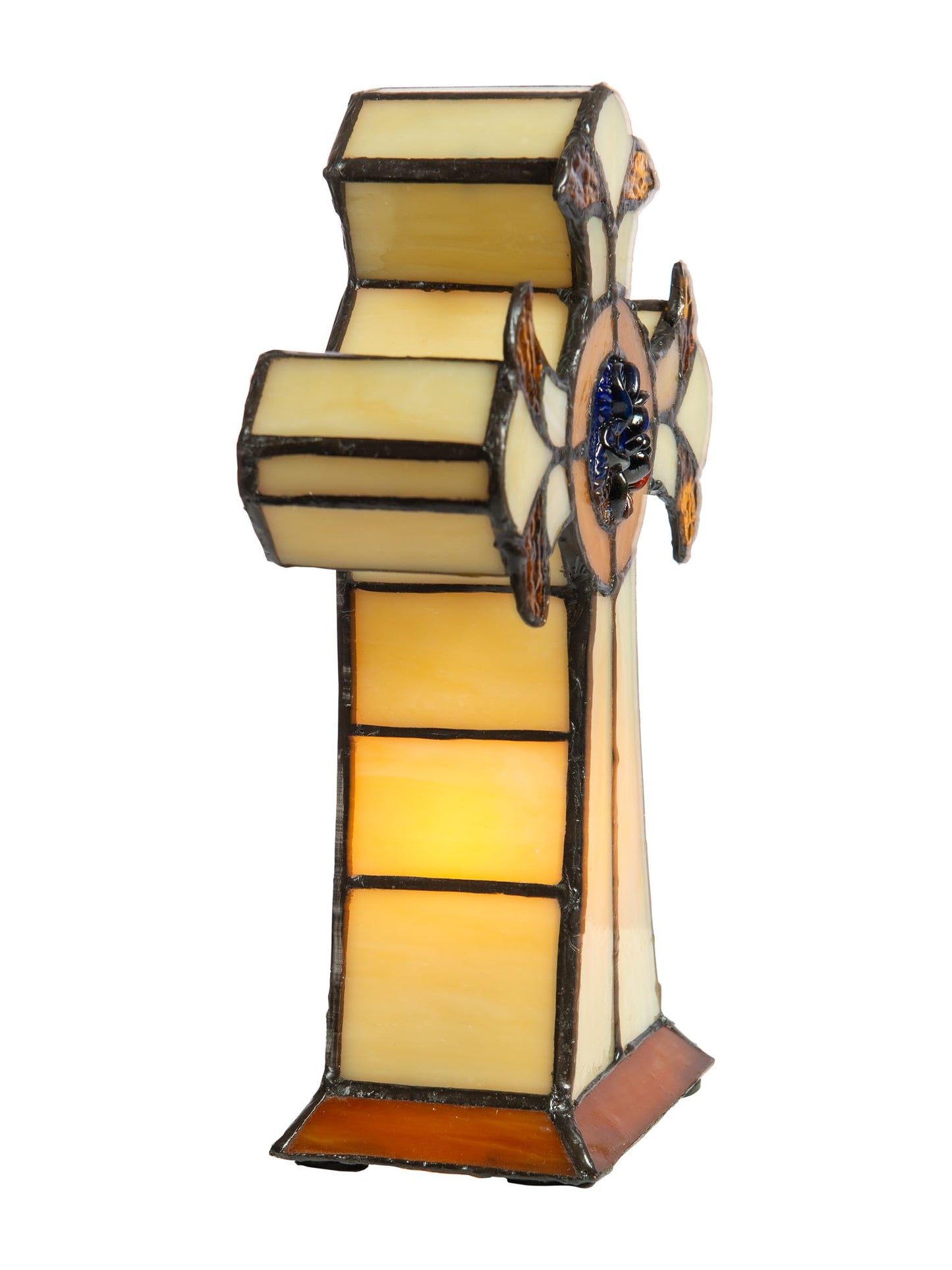 Dale Tiffany STA16122 Cross Accent Table Lamp, Amber