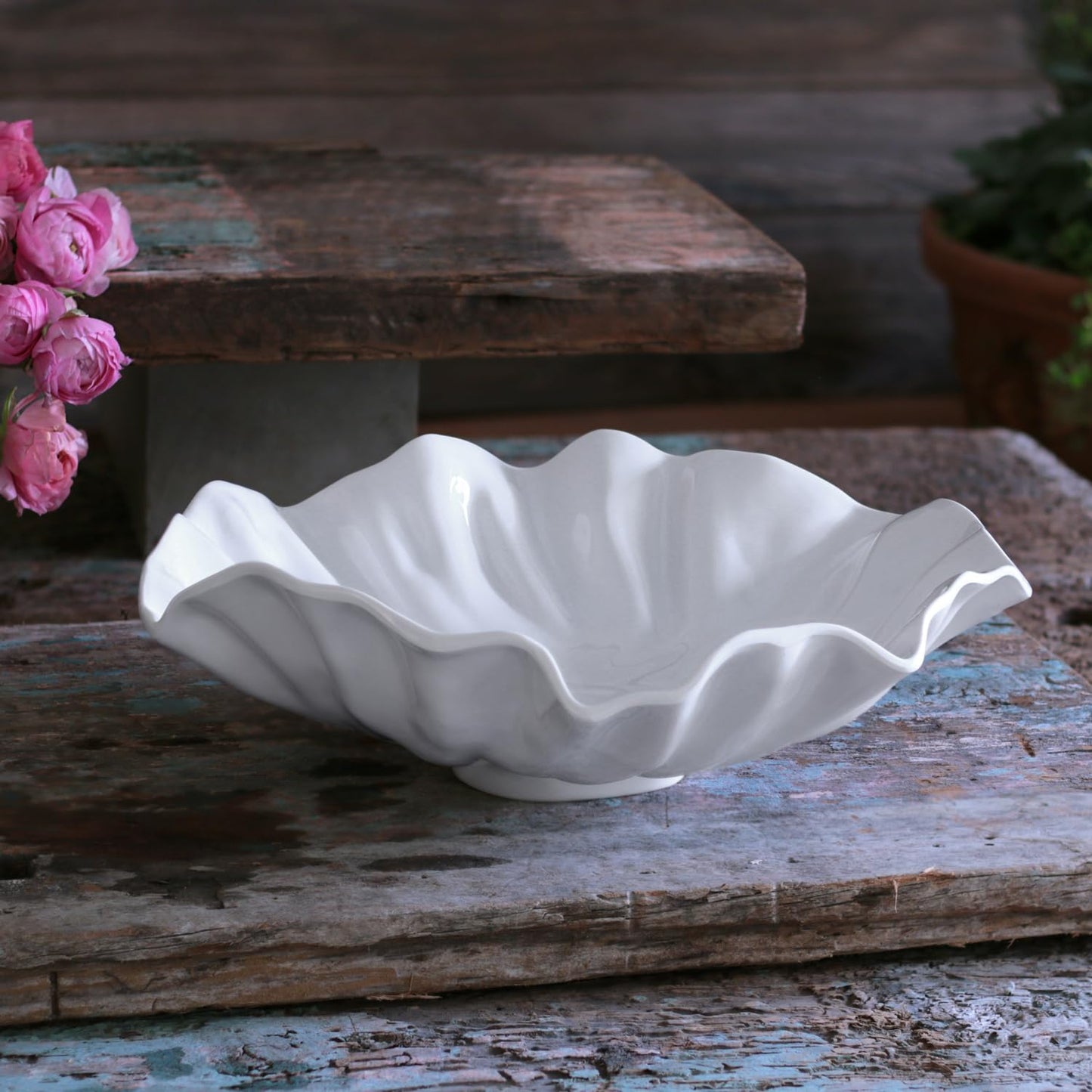 Beatriz Ball VIDA Bloom Large Melamine Bowl (White)
