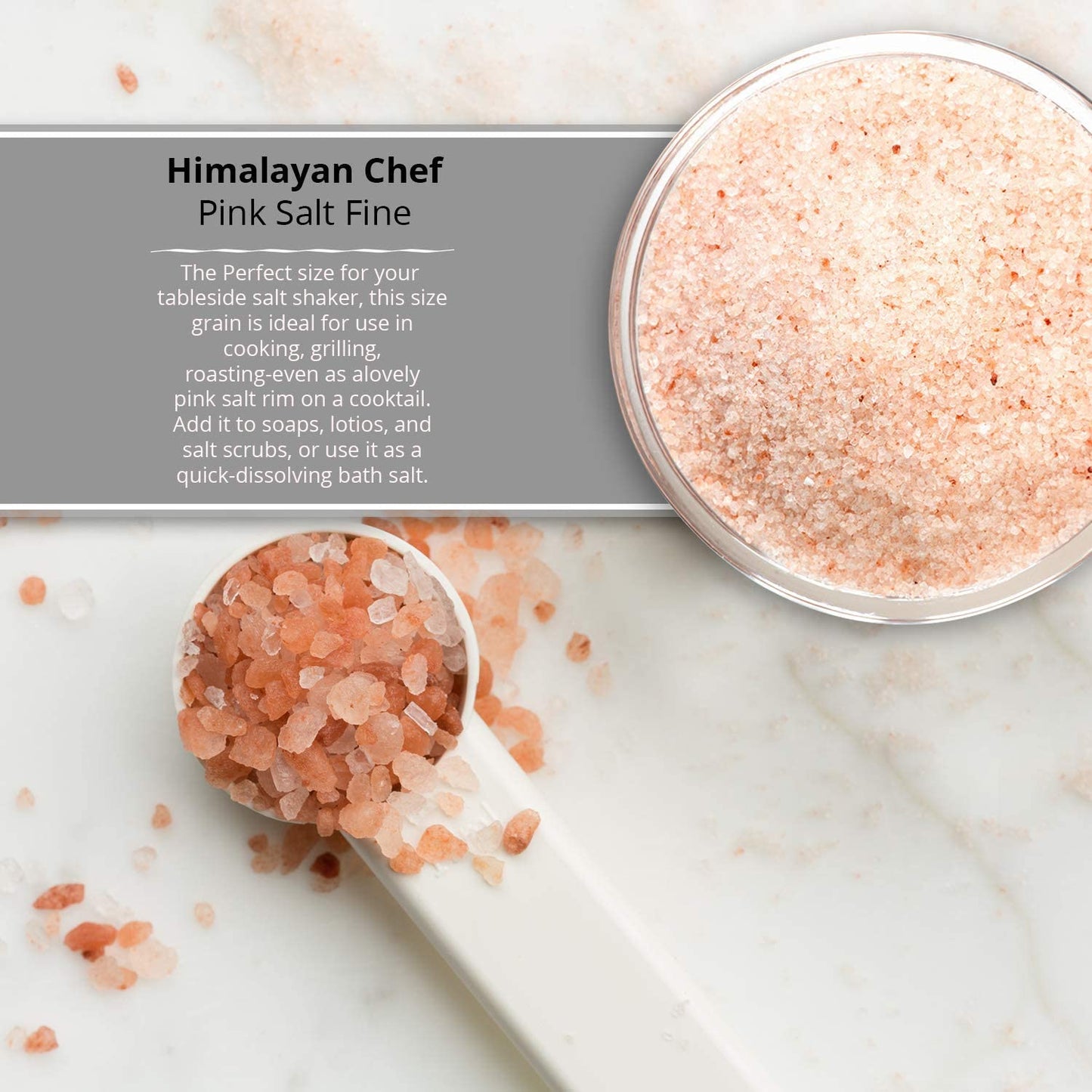 Salt 84 Himalayan Pink Salt, Fine Grain, Non-GMO – Kosher Rock Salt for Cooking – 6 lbs. (6 x 1 Pound Bags)