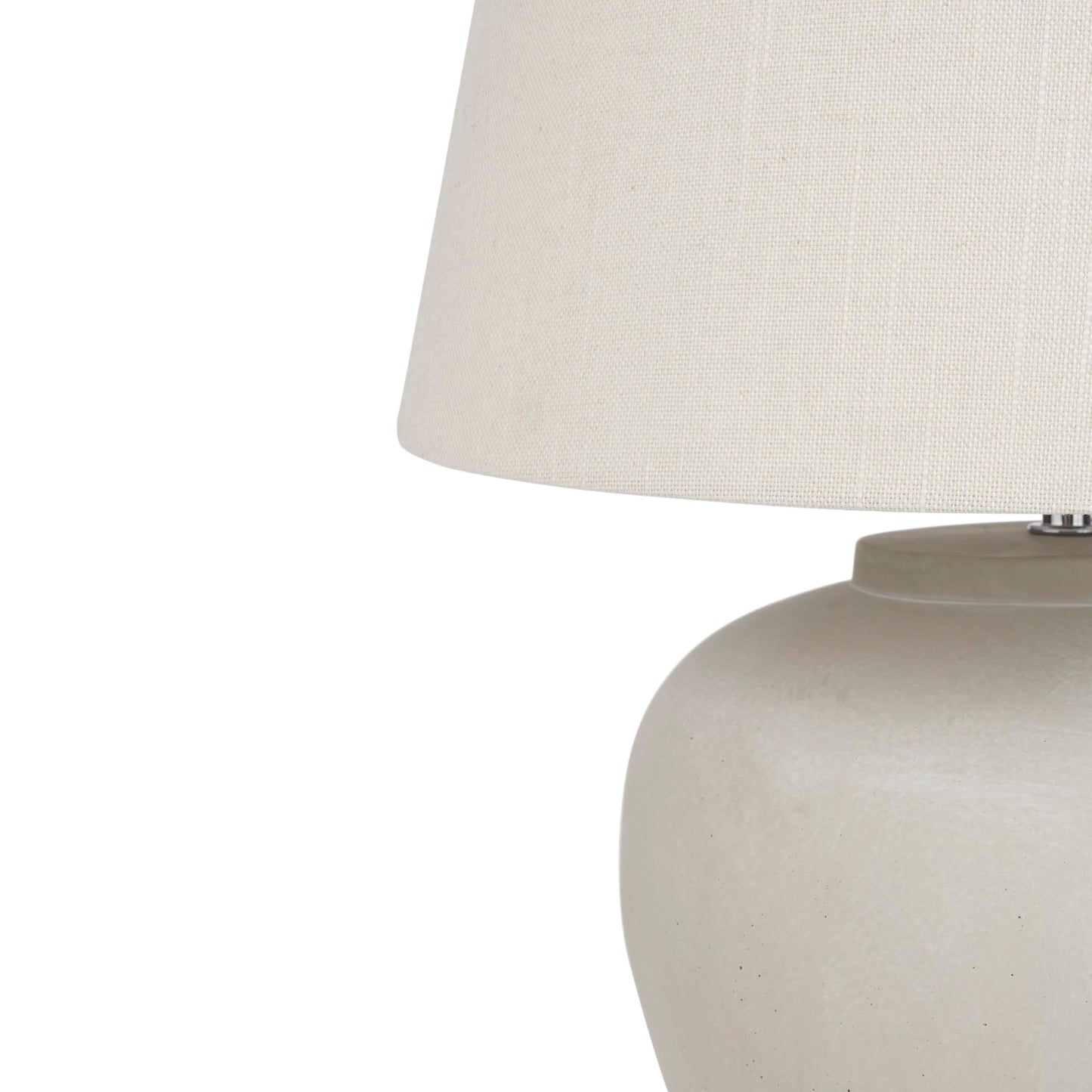 Nourison Home 20" Sand (Light Beige) Neutral Ceramic Table Lamp with Fabric Shade, Bedside Nightstand Lamp for Bedroom, Living Room, Entryway