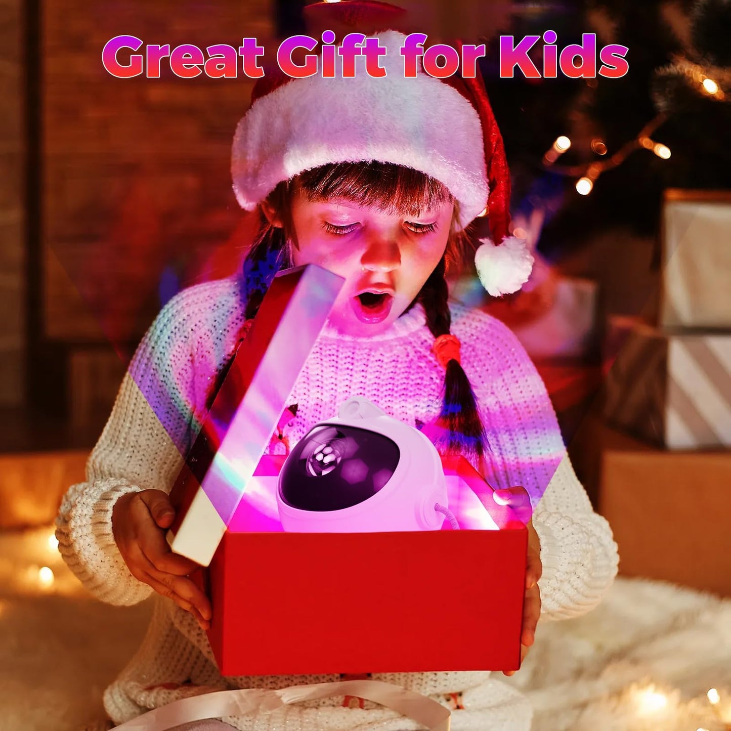 vvia Astronaut Night Light Projector with Remote, 8 Mode Starry Light for Kids Room, 360° Rotating Space Lamp for Bedroom Decor Boys Girls Christmas Gift