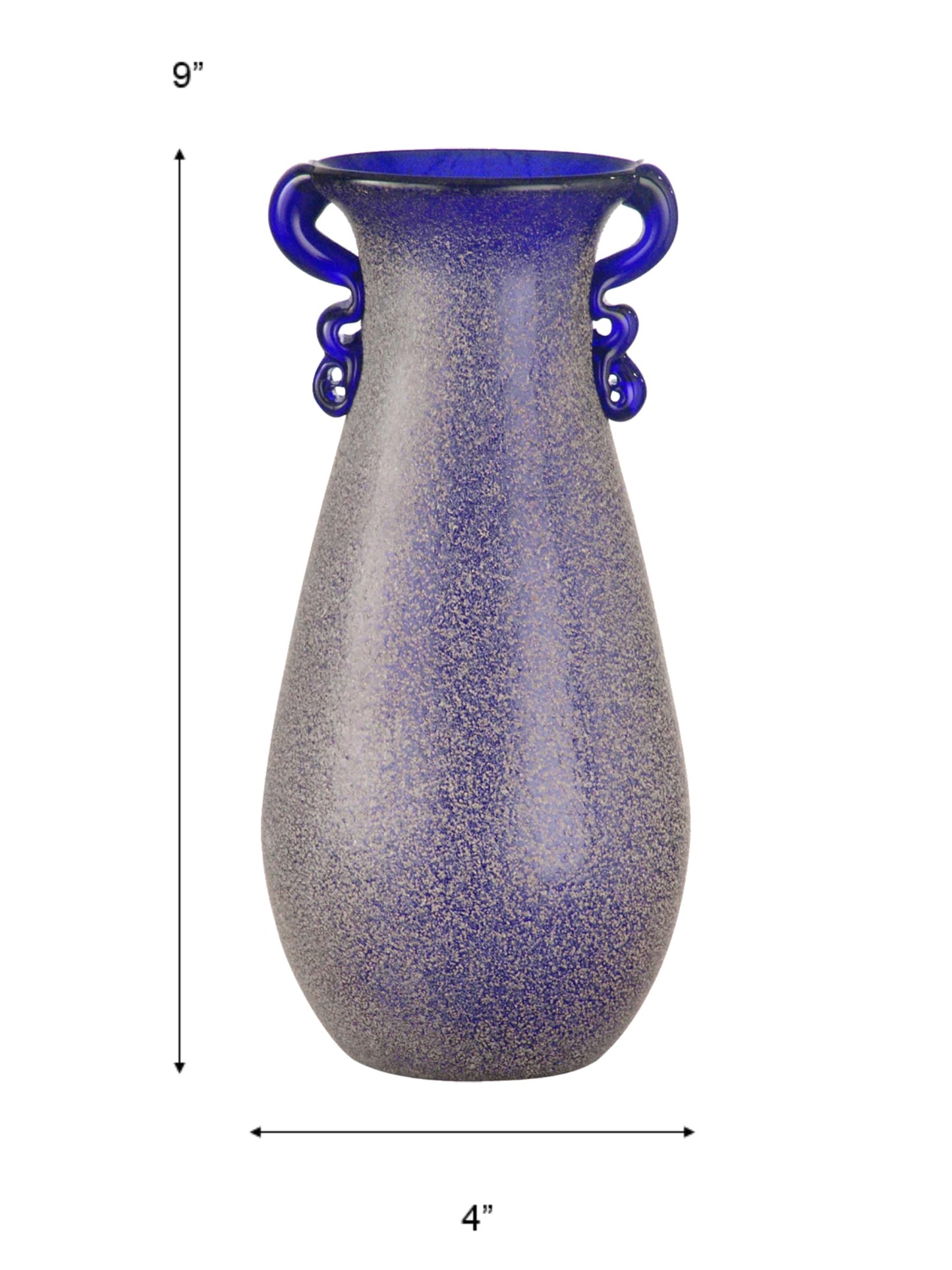 Dale Tiffany Springdale 9" H Morgana 2-Piece Art Glass Vase Set