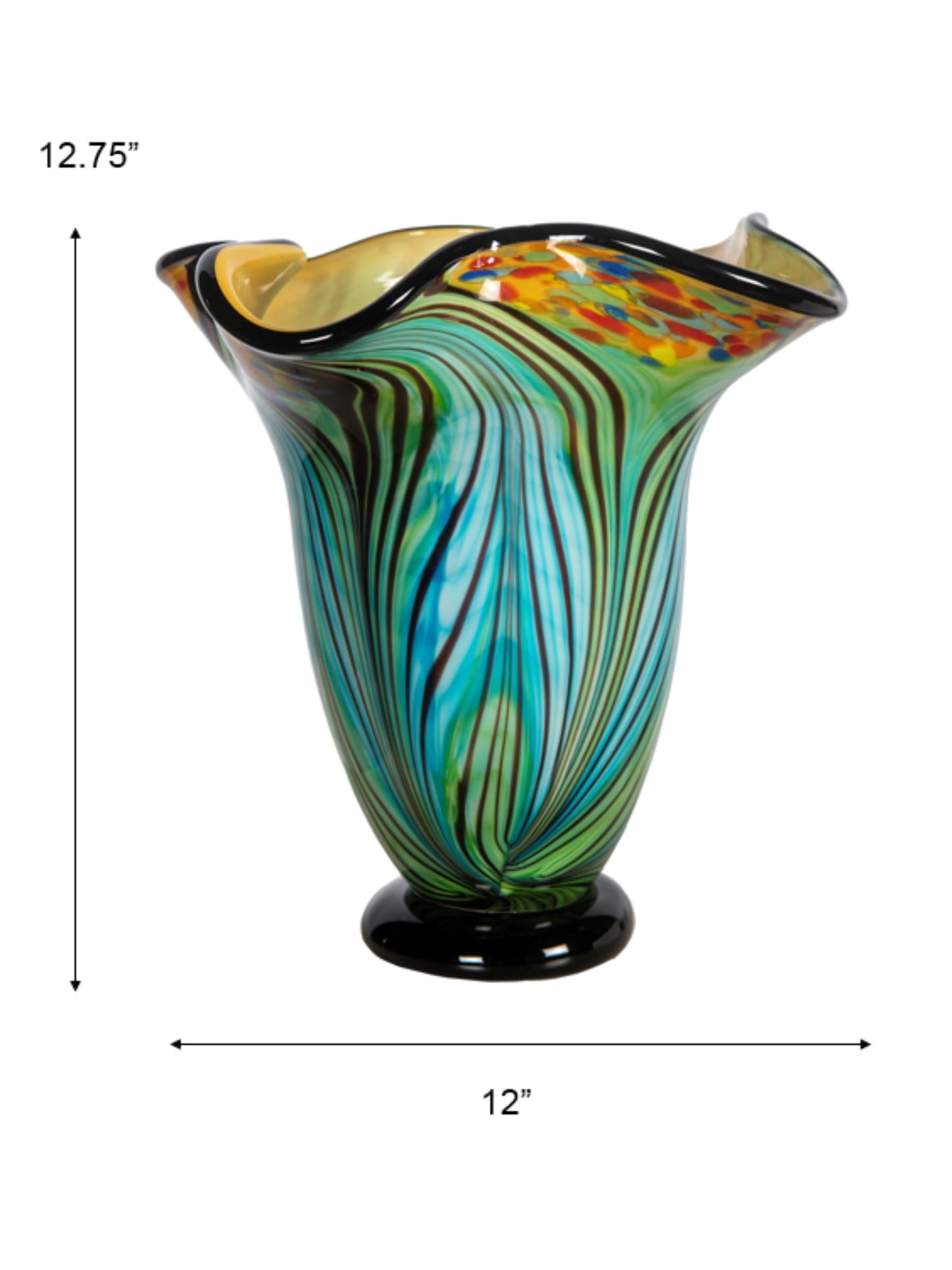 Dale Tiffany AV15415 Kalmia Hand Blown Art Glass Vase