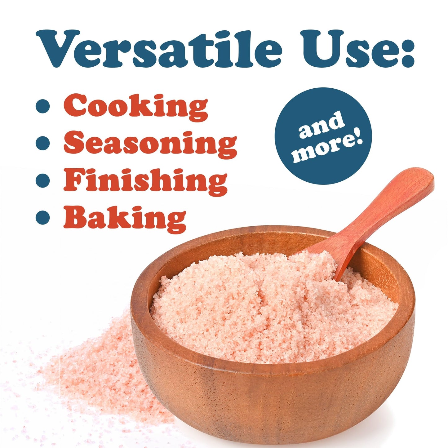 Food to Live Himalayan Pink Salt, 5 Pounds – Fine Grind, Pure, No Additives, No Preservatives, Vegan, Kosher, Bulk. Basic Seasonings. Packed with Minerals. Great for Cooking, Baking, Salt Shakers.