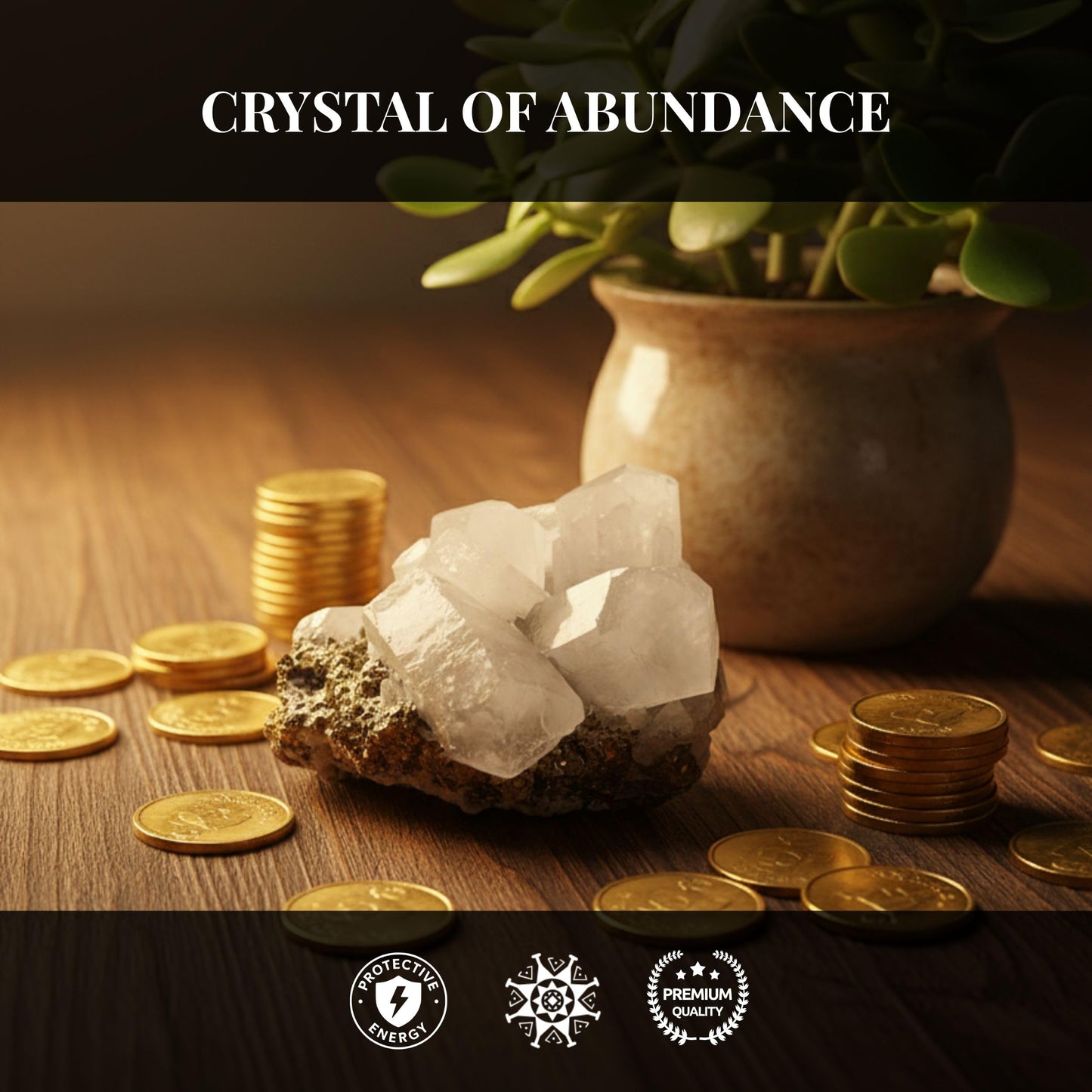 Natural Calcite Crystal from Peru - Authentic Energy Stone Specimen Formed with Several Crystals | Cluster, Druse or Twin Shapes | for Collection, Decoration or Gifting (11 to 12 Ounce)