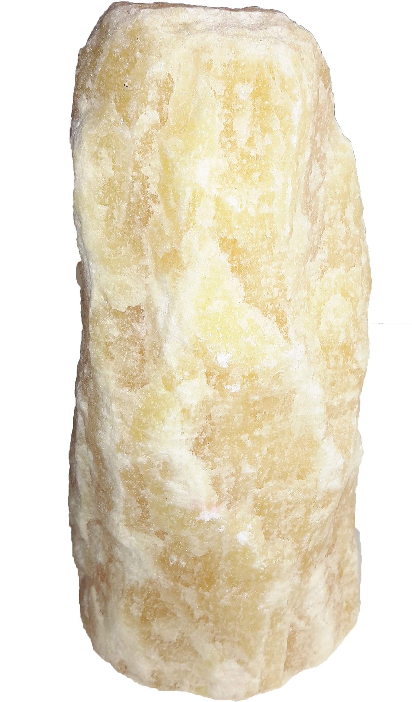 Orange Calcite Rough Mountain Lamp - Orange Natural Crystal Specimen Mineral Rough Decor - Night Light - Desk Lamp