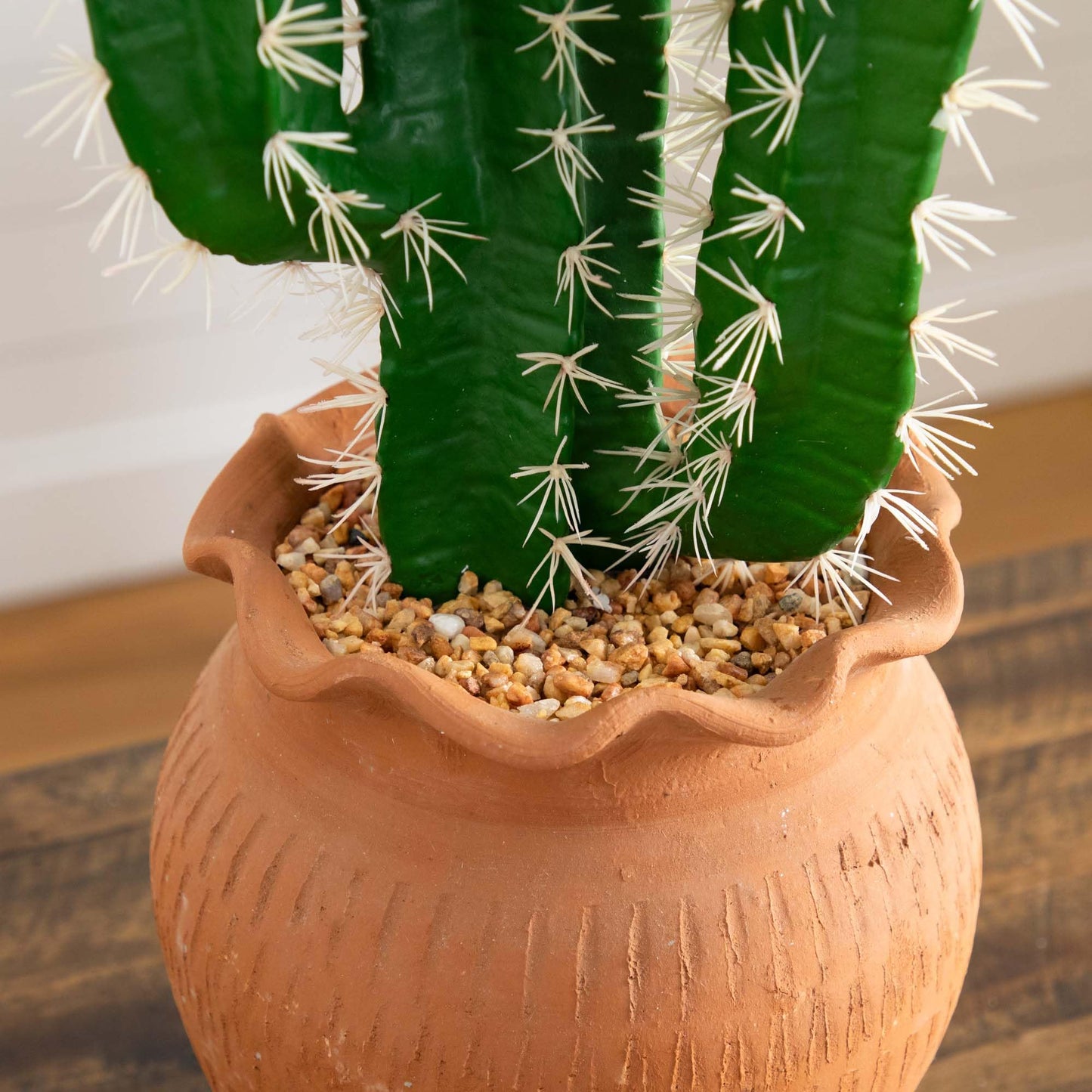 Nearly Natural 28in. Artificial Cactus in Terracotta Planter