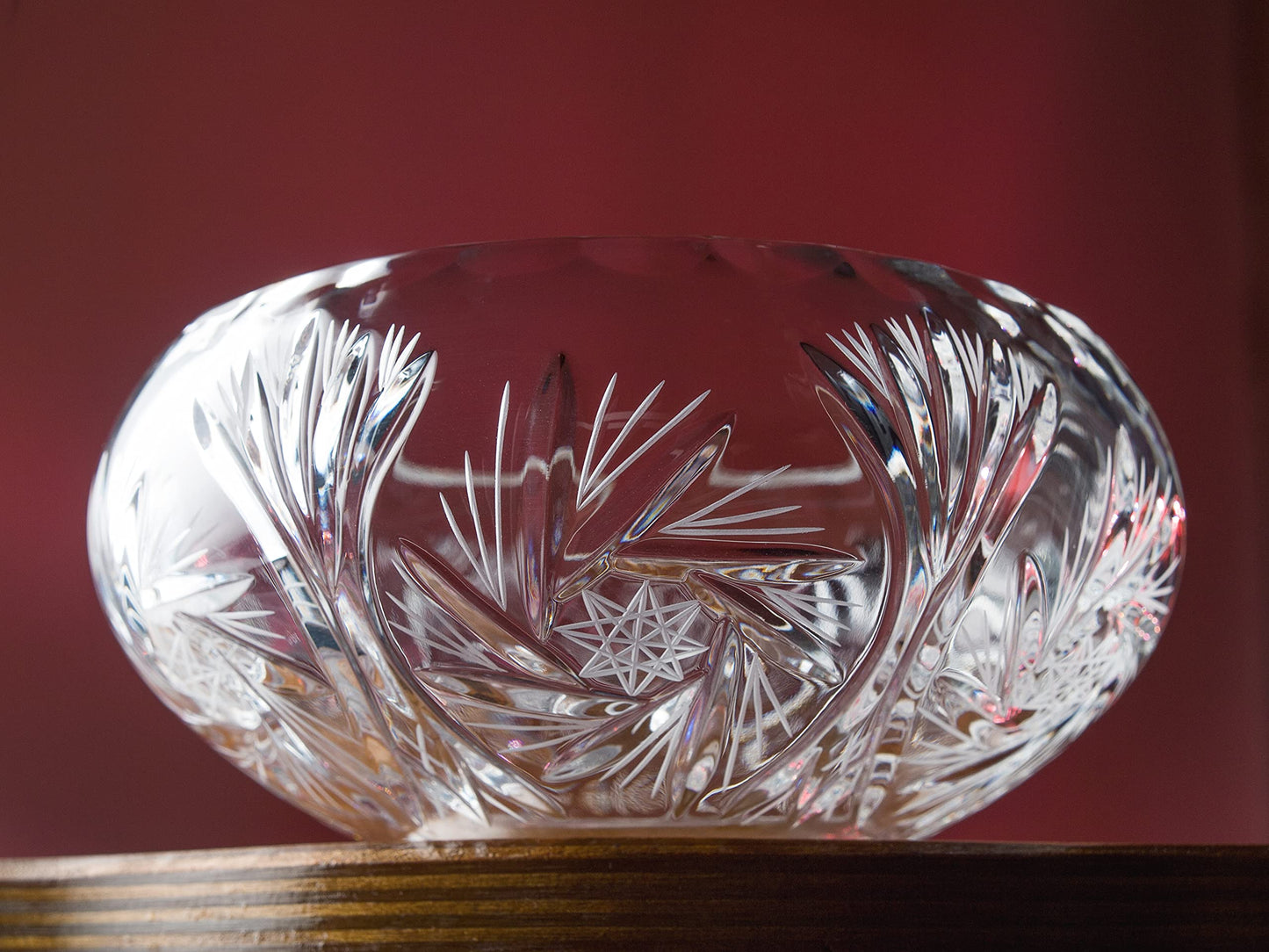 Barski Bowl - Hand Cut Crystal - Glass - 4.6" Diameter - for - Candies - Nuts - Chocolate - Small - Made in Europe