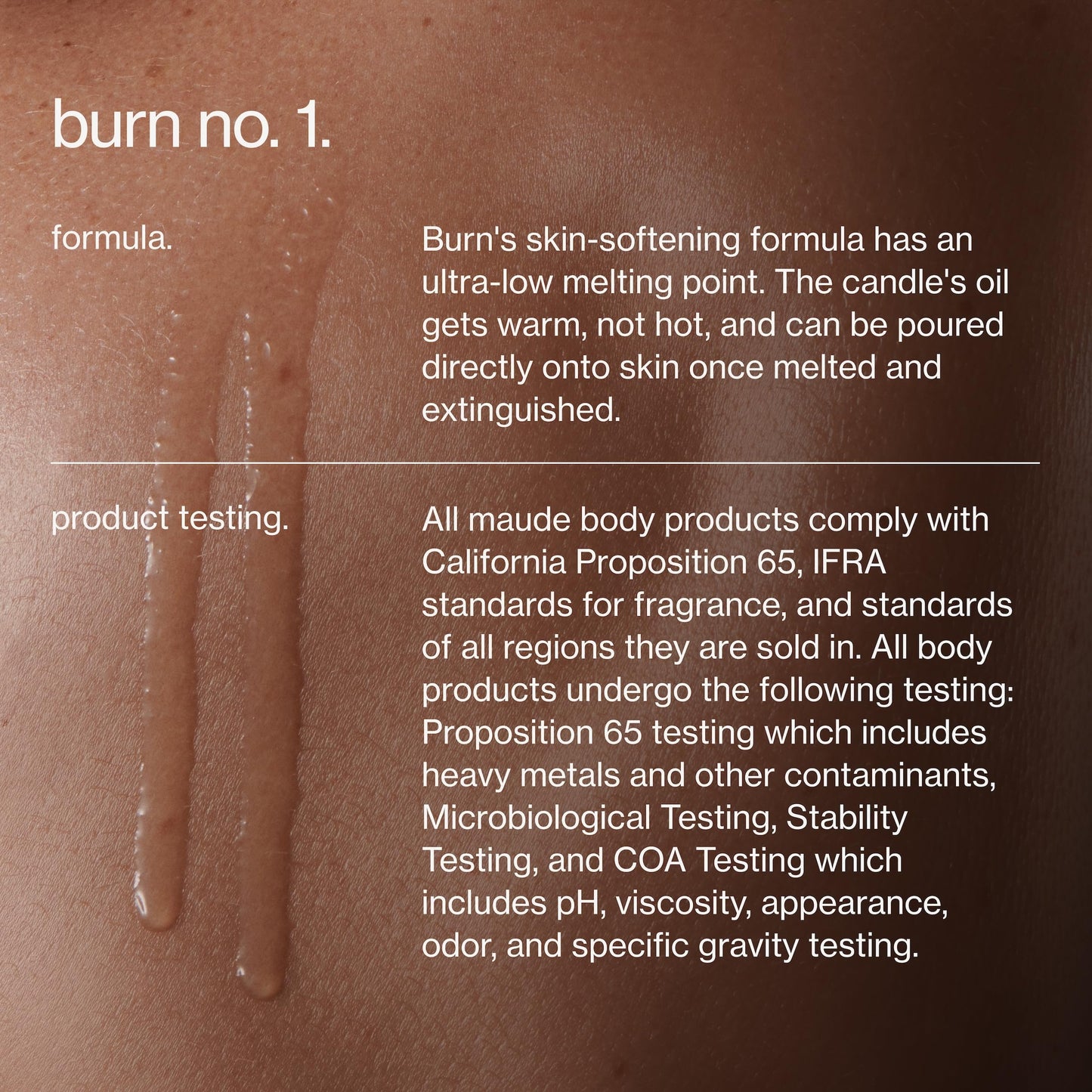 Maude Burn, Corner Office (No. 1) - Hydrating + Skin-Softening Soybean + Jojoba Oil Massage Candle - Soothing Massage Oil, Notes of Amber, Lemongrass + Tonka Bean - Relaxing Self Care Gifts (4 oz)