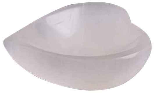 Selenite Crystal Heart Shape Bowl 10cm, Reiki Healing Meditation & Home Decoration Stone, Ideal for Cleansing and Smudging