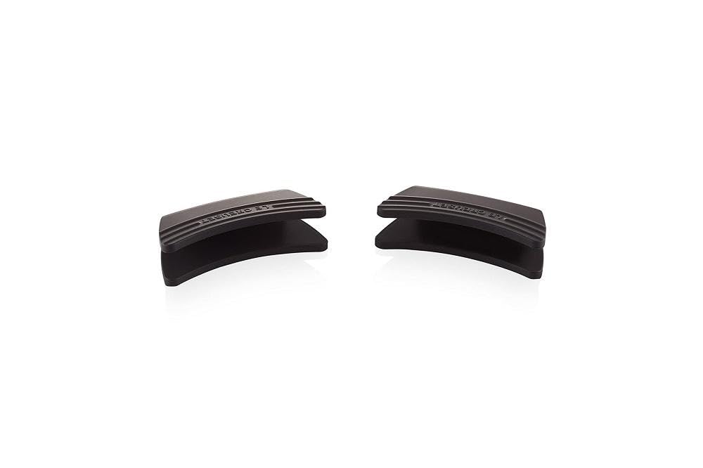 Le Creuset Silicone Set of 2 Handle Grips, 5" x 2 1/2" each, Black